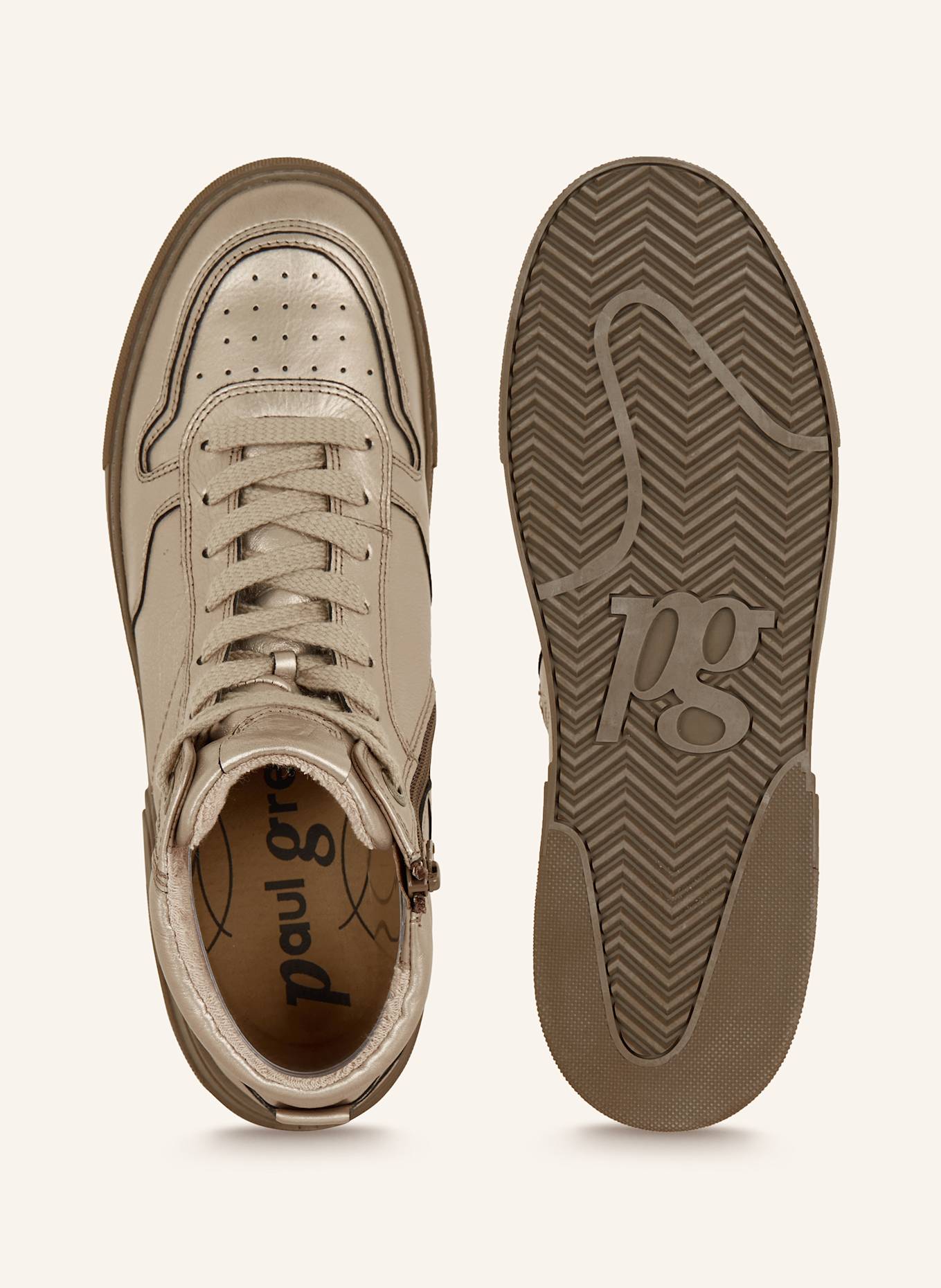 paul green High-top sneakers: PLATINUM