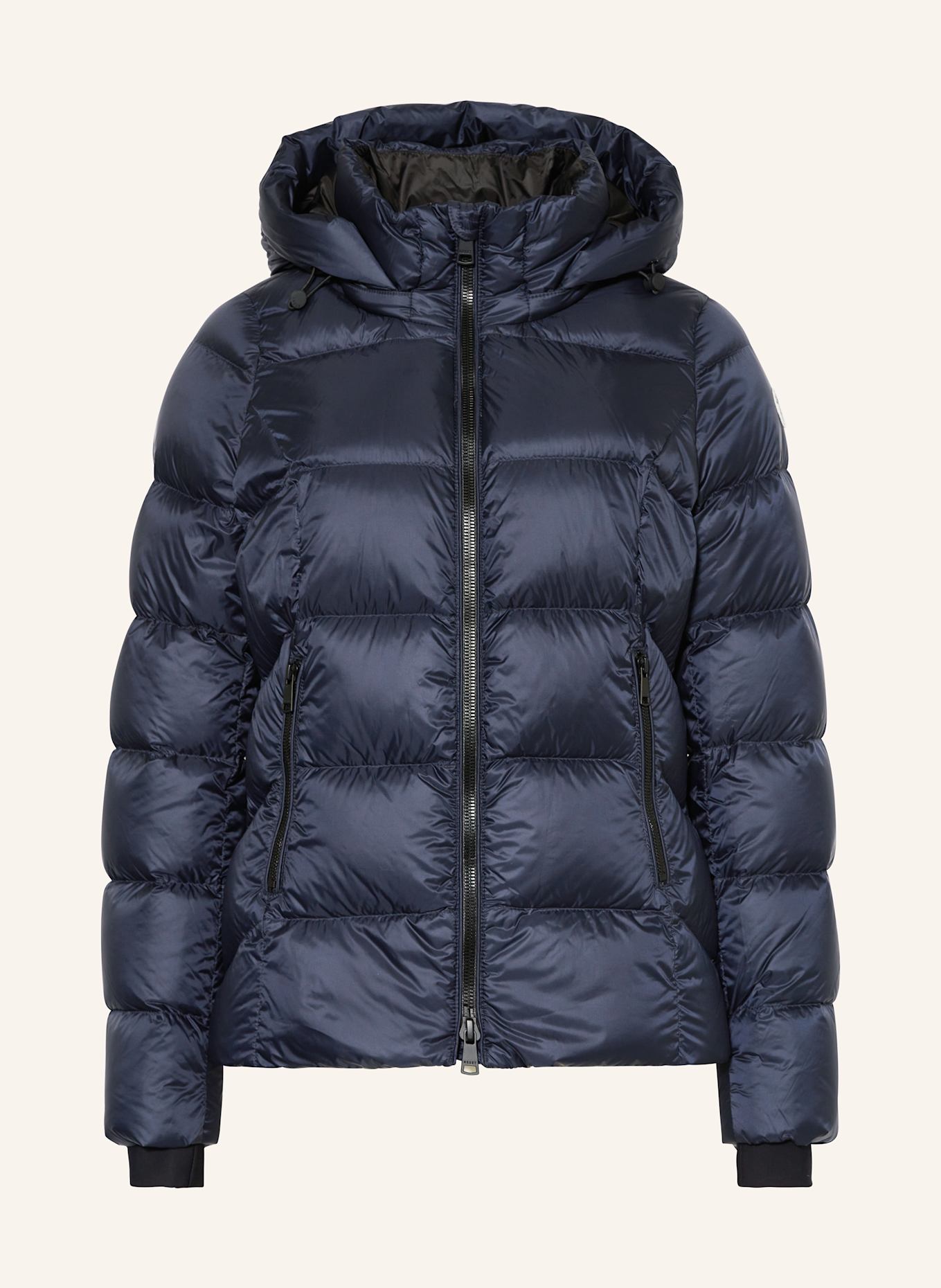 RESET Down jacket HILDRETH with detachable hood in dark blue