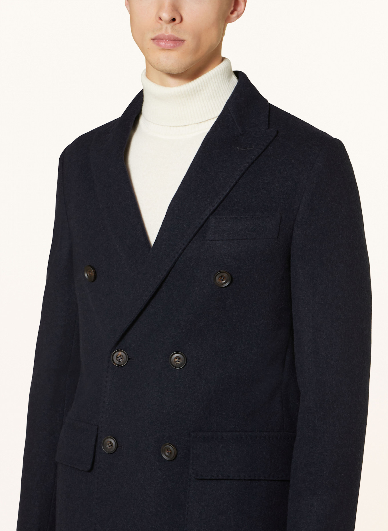 CORNELIANI Wollmantel: DUNKELBLAU