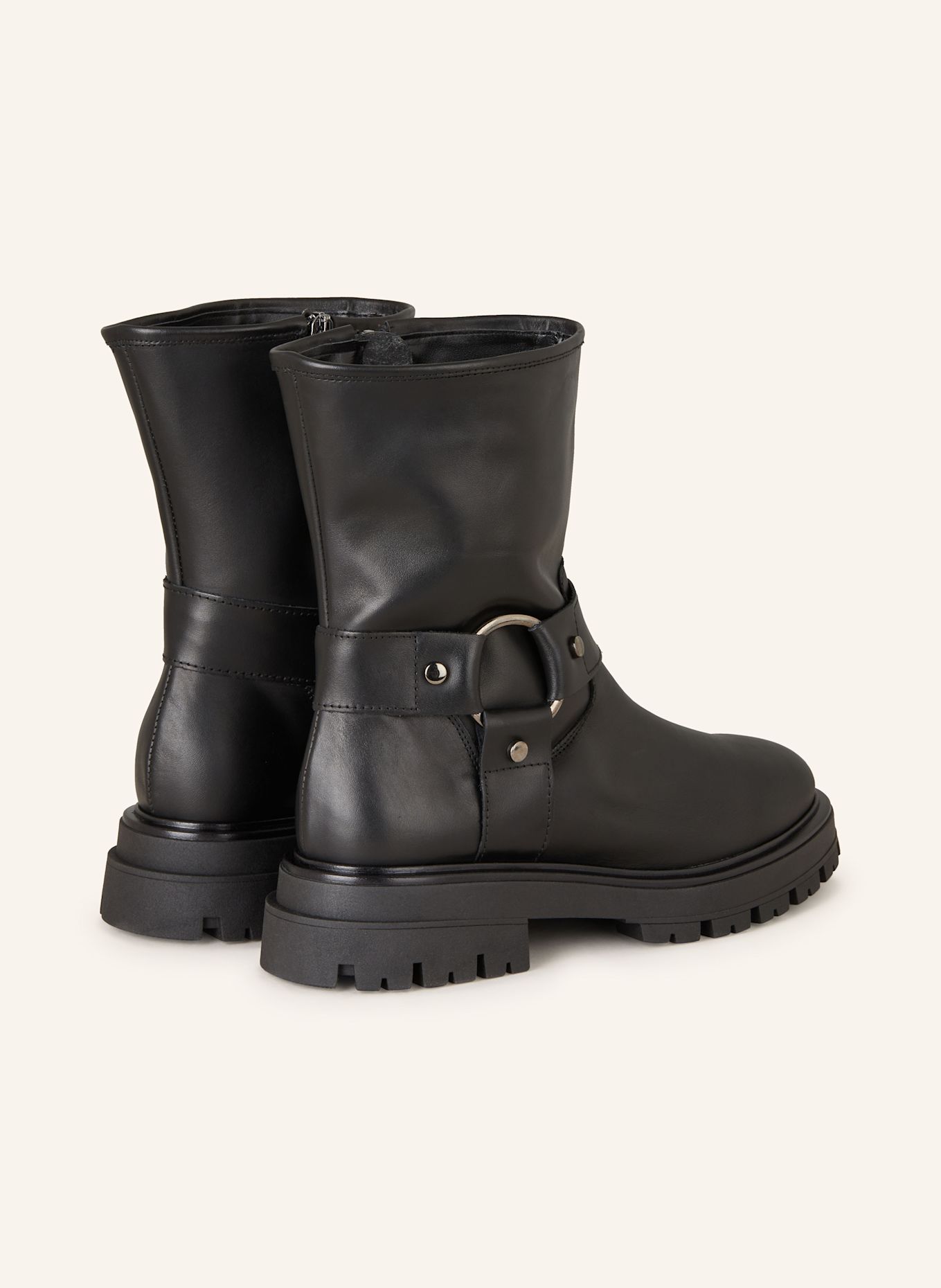darling harbour Biker boots: BLACK