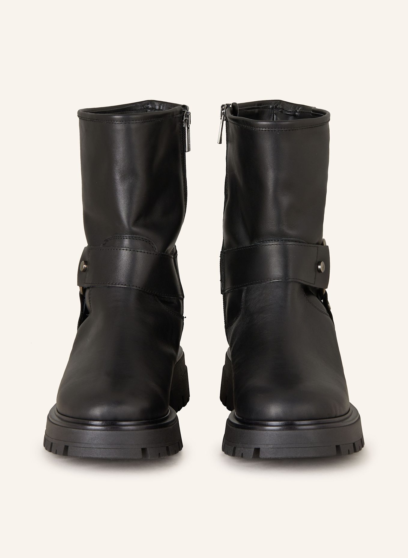 darling harbour Biker boots: BLACK