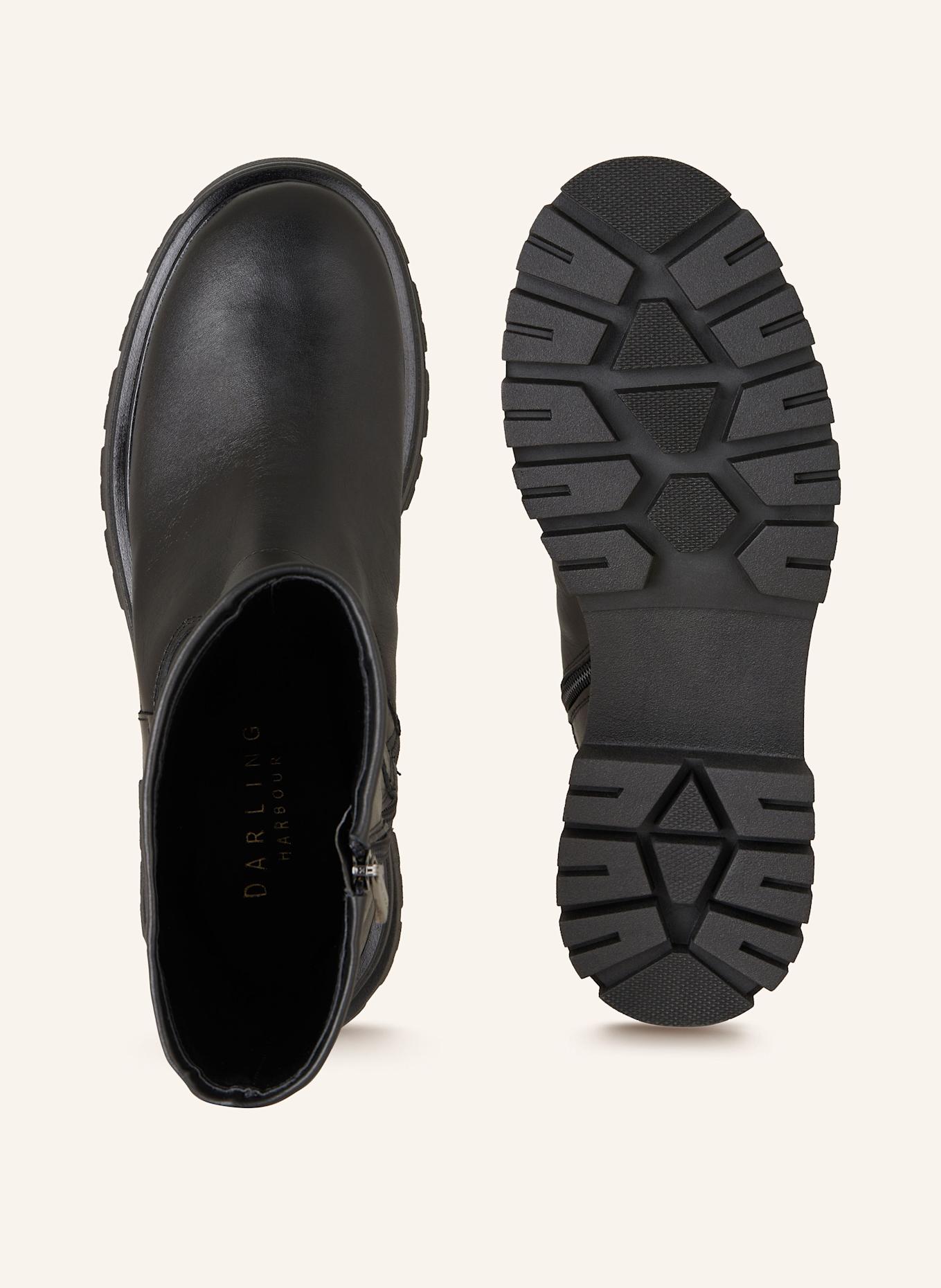 darling harbour Biker boots: BLACK