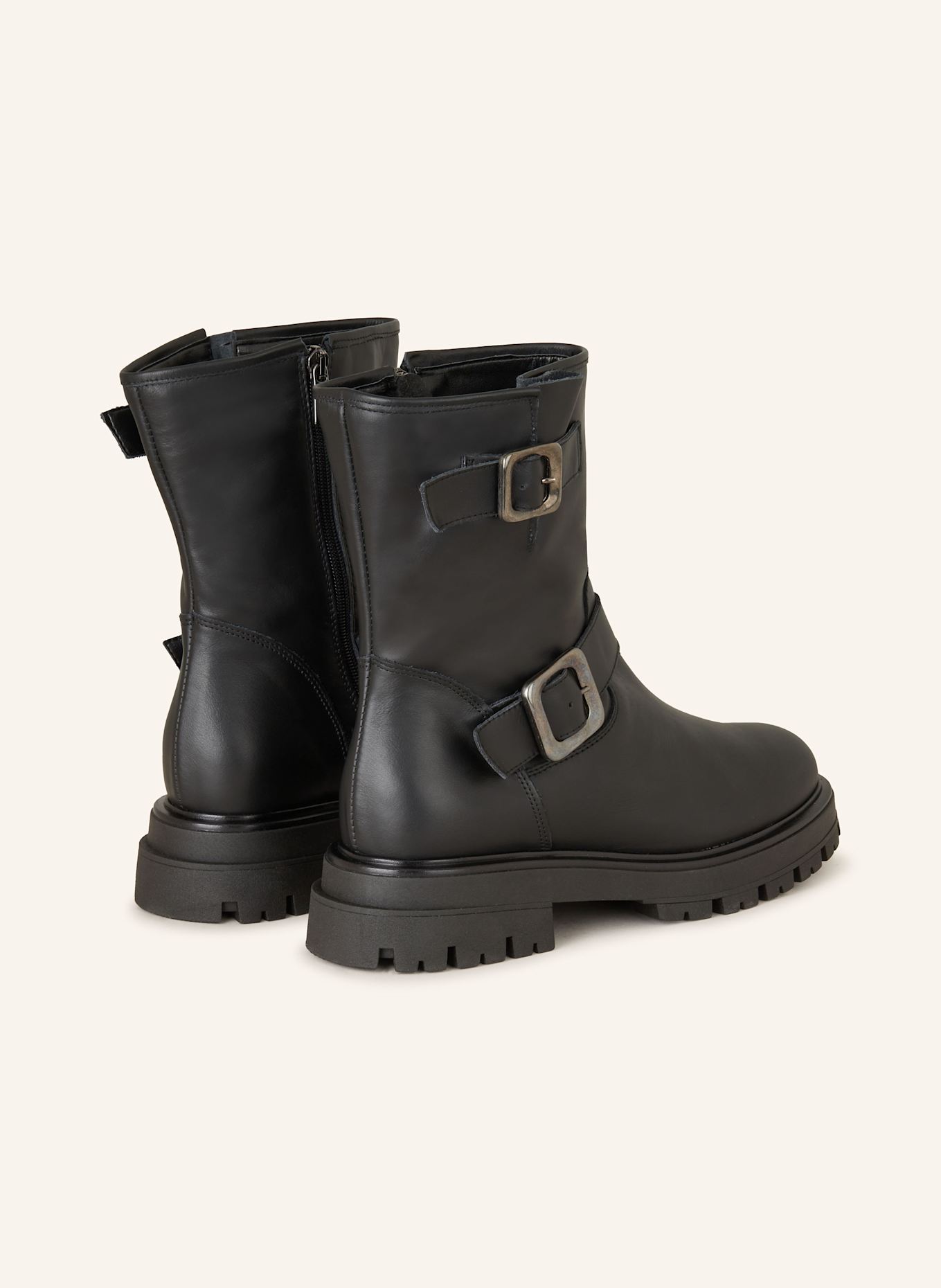 darling harbour Biker Boots: SCHWARZ
