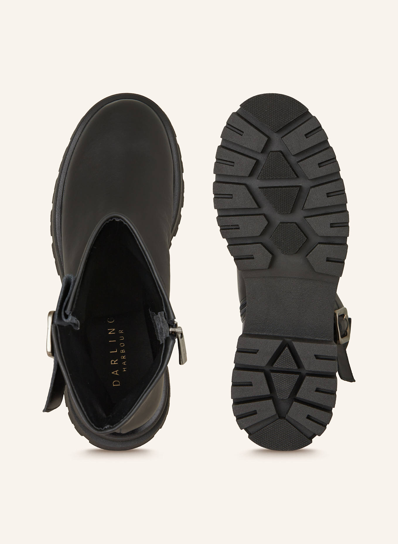 darling harbour Biker Boots: SCHWARZ