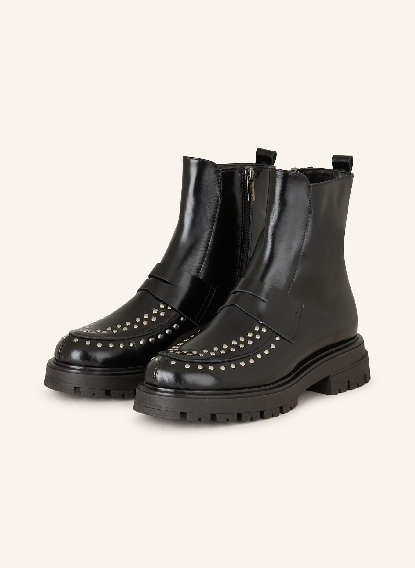 darling harbour Biker boots in black