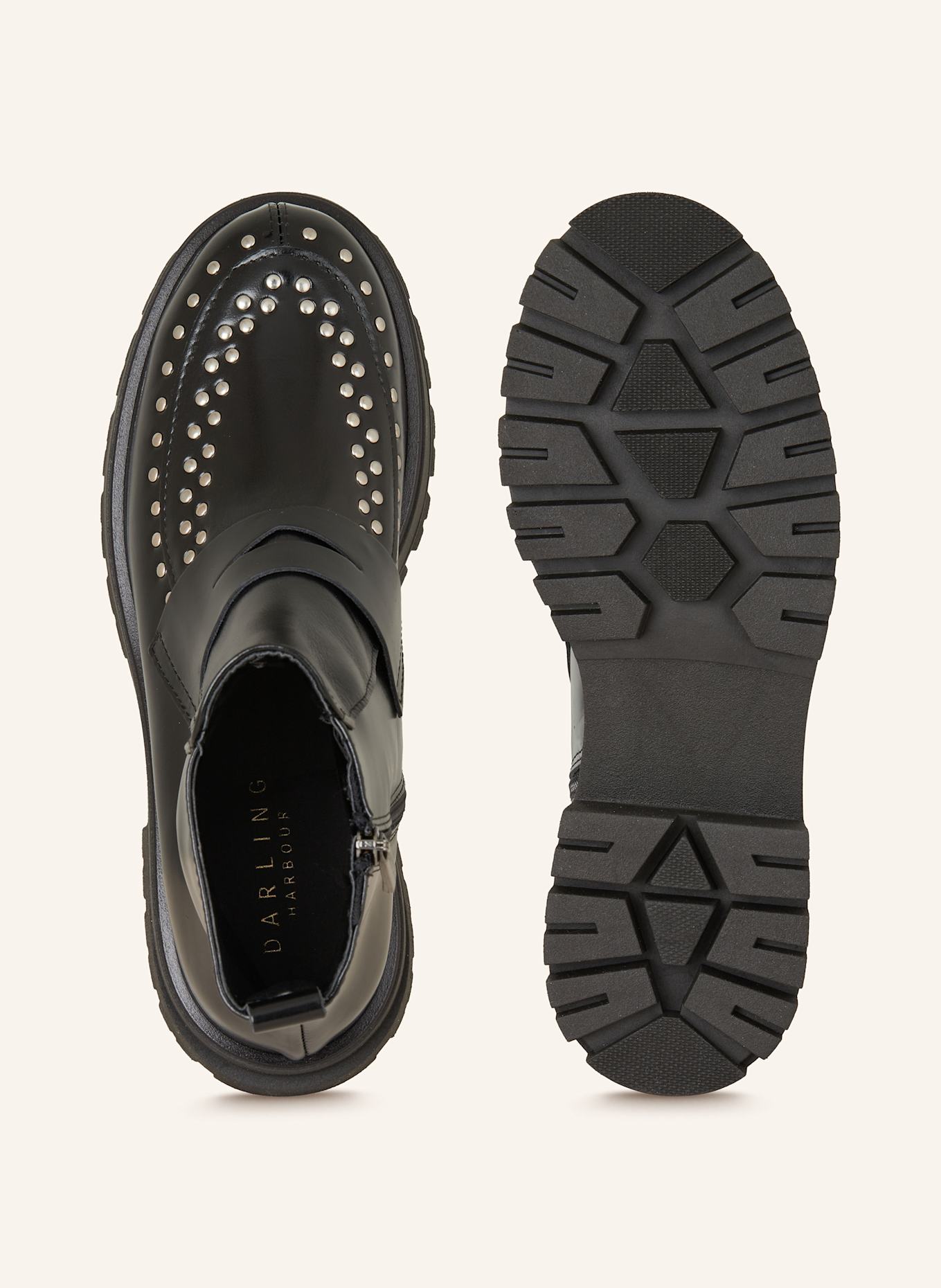 darling harbour Biker Boots: SCHWARZ