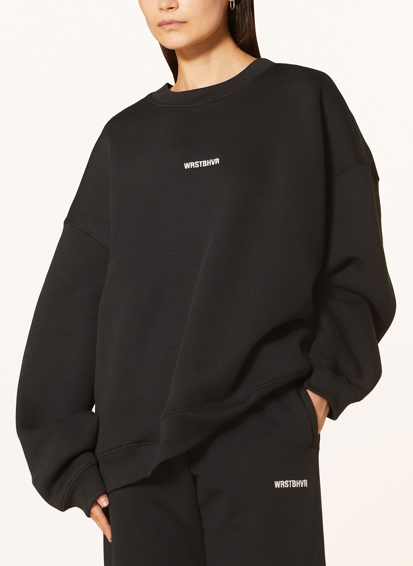 WRSTBHVR Sweatshirt NUBI, Color: BLACK (Image 4)