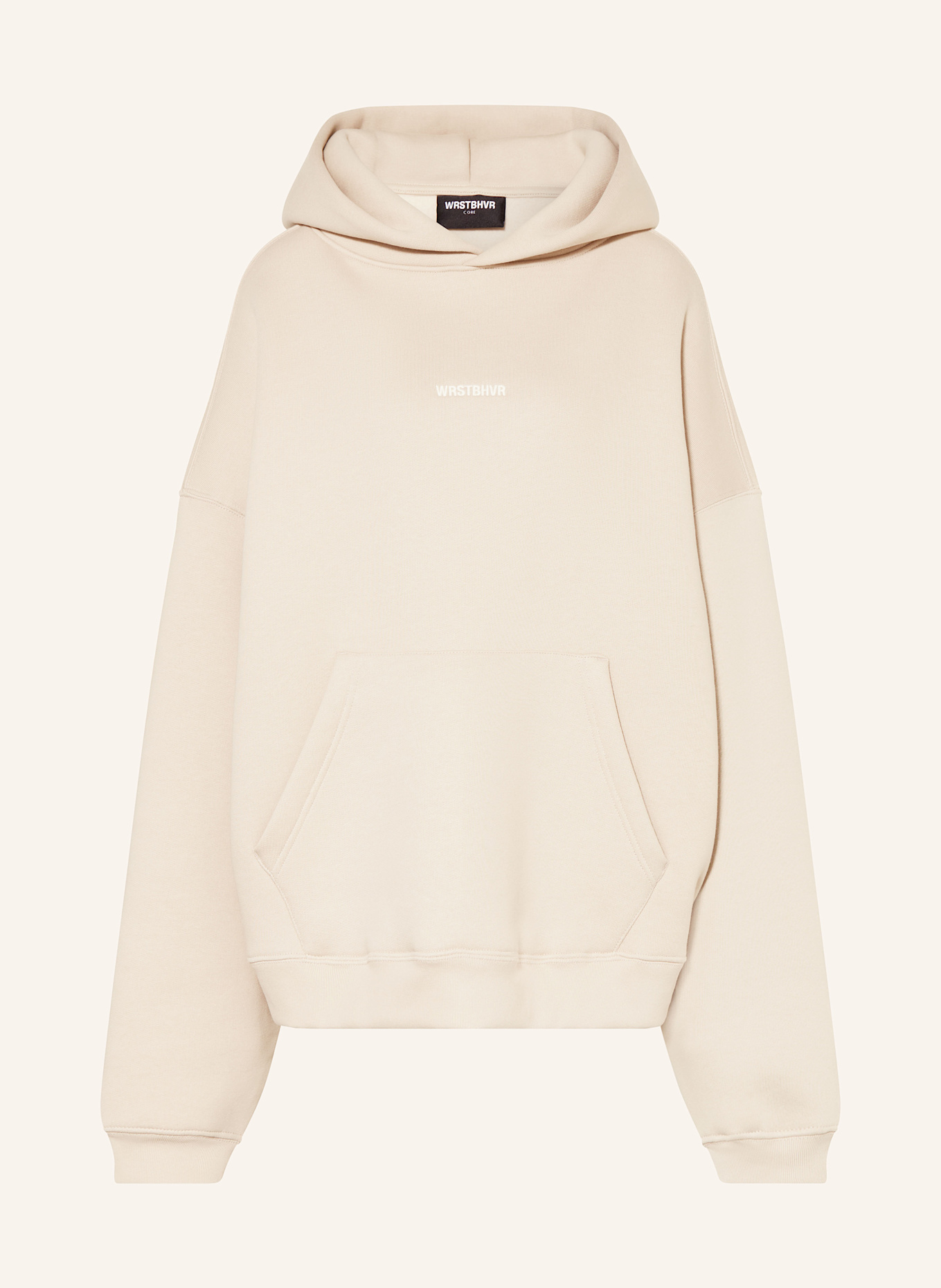 WRSTBHVR Oversized hoodie BRON, Color: LIGHT BROWN (Image 1)