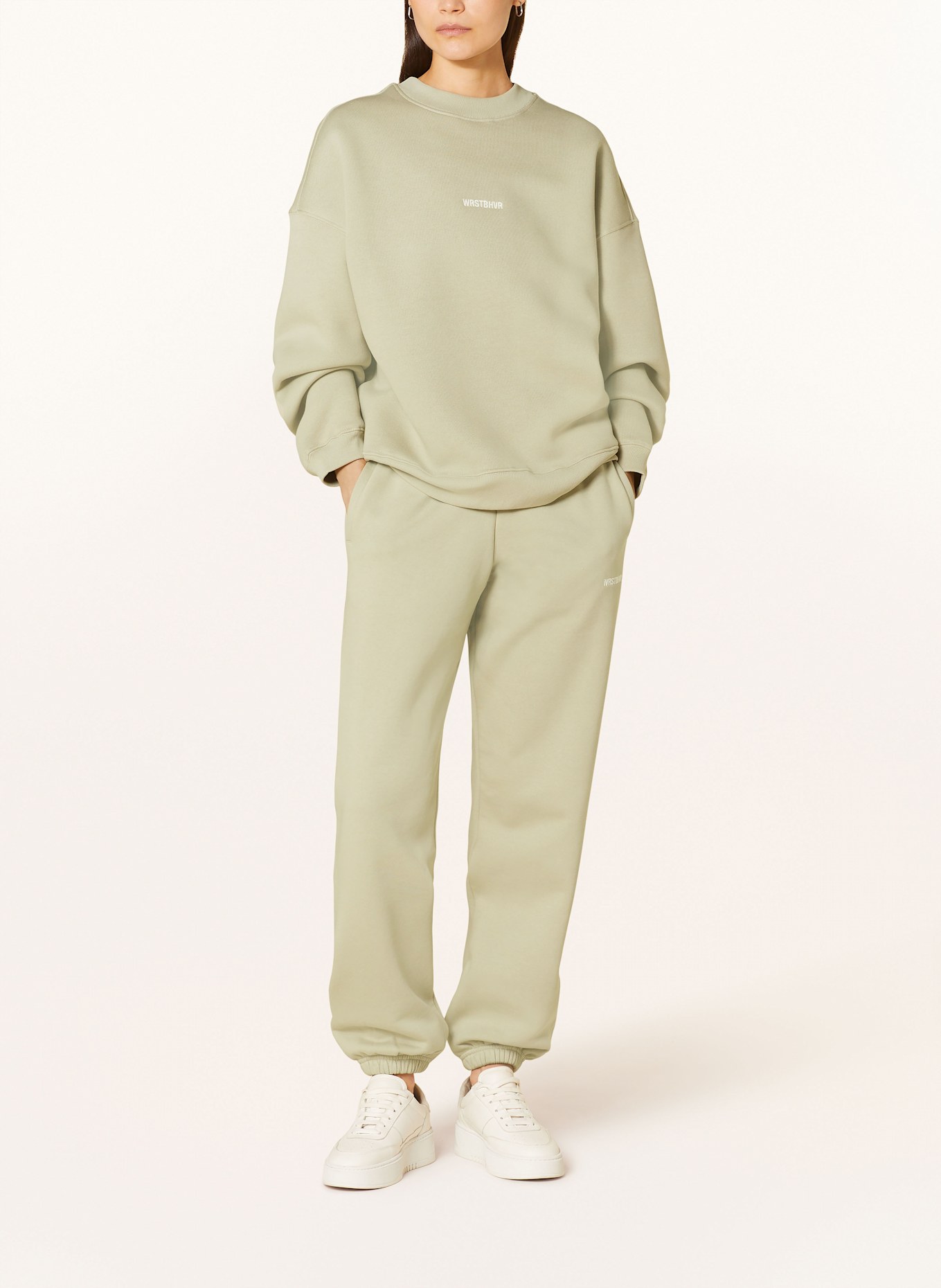 WRSTBHVR Sweatpants HERA, Color: LIGHT GREEN (Image 2)