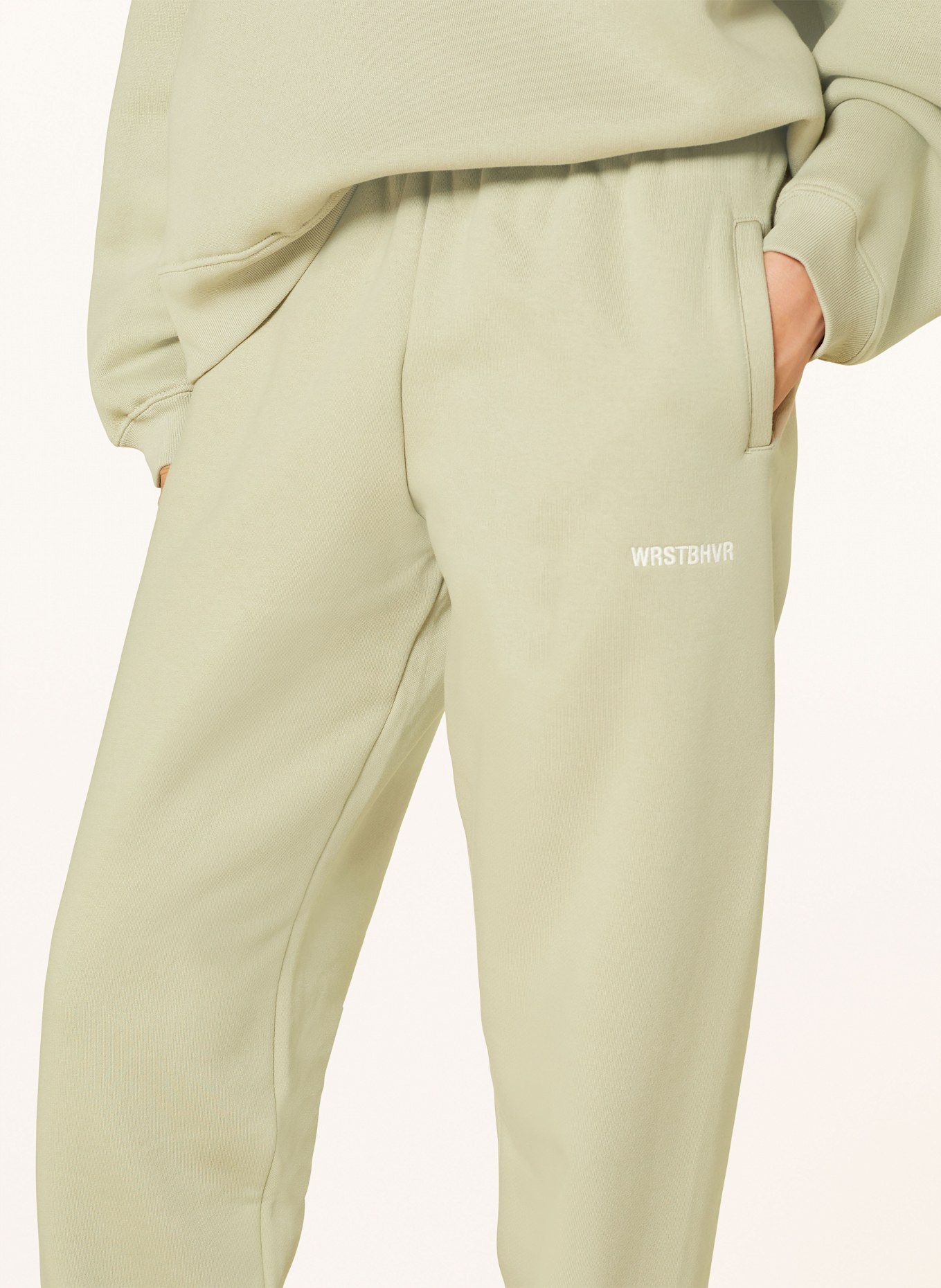 WRSTBHVR Sweatpants HERA, Color: LIGHT GREEN (Image 5)