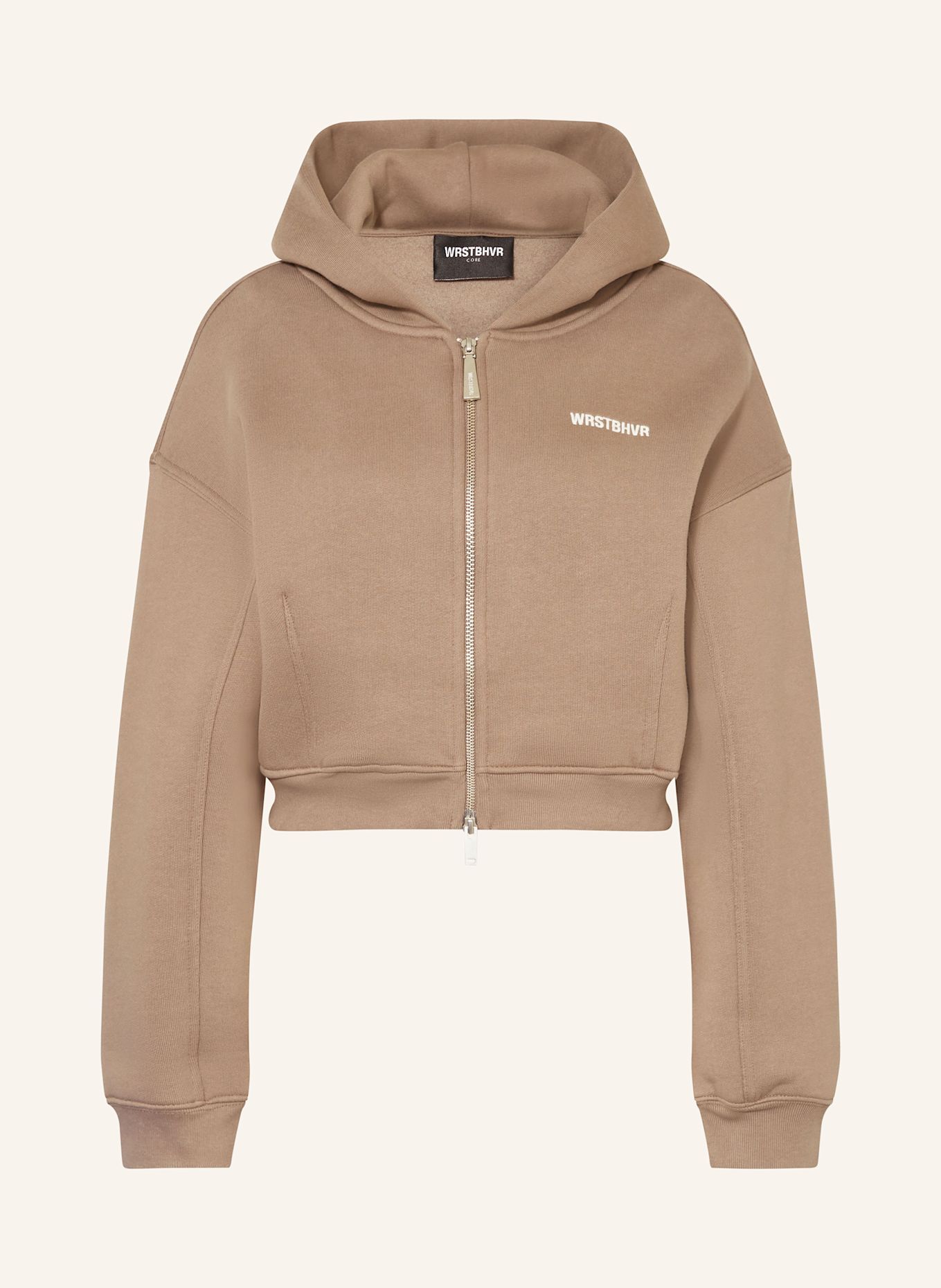 WRSTBHVR Brown Viscose And Silk T-shirt Rick Owens Woman, Color: BROWN (Image 1)