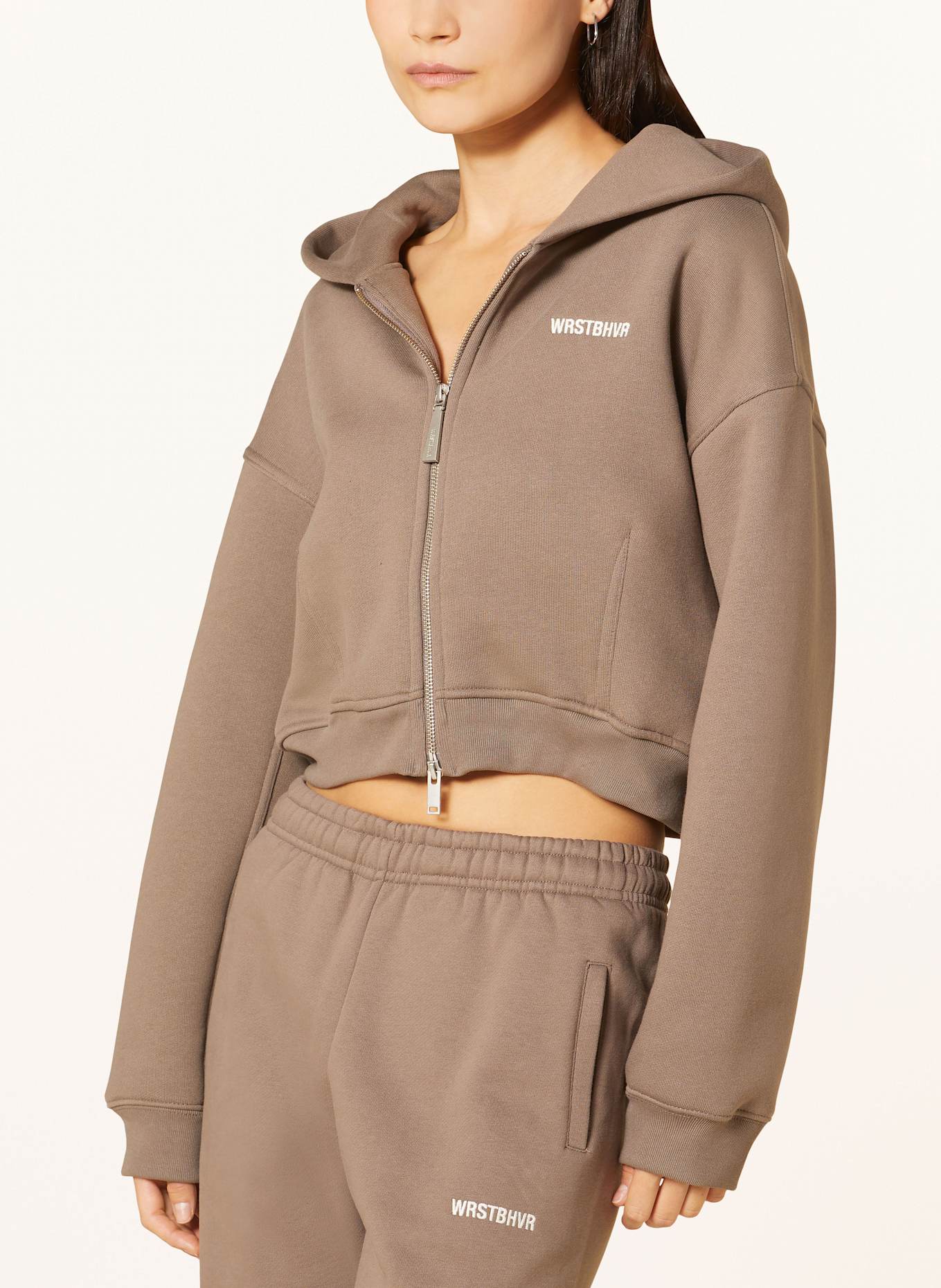 WRSTBHVR Brown Viscose And Silk T-shirt Rick Owens Woman, Color: BROWN (Image 5)