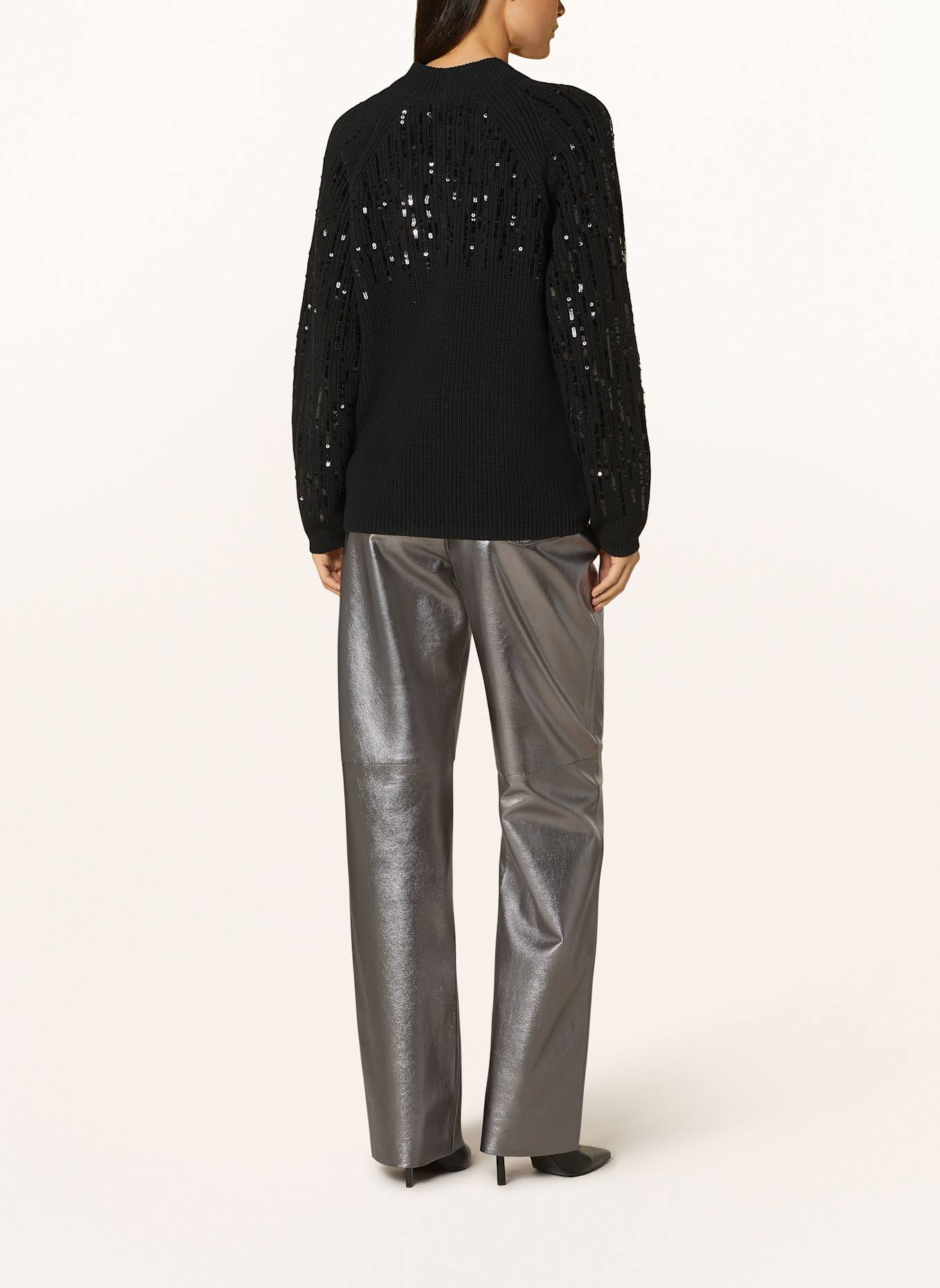 RIANI Lederhose: SILBER