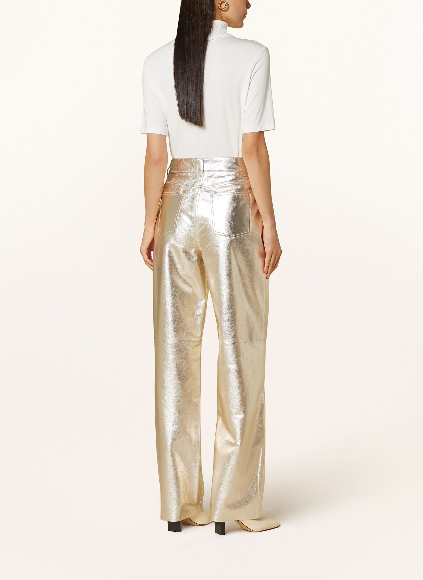 RIANI Lederhose: GOLD