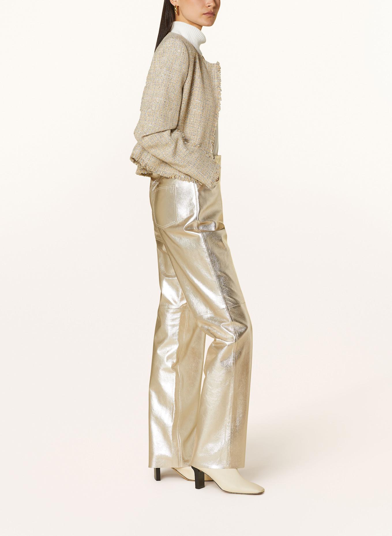 RIANI Lederhose: GOLD