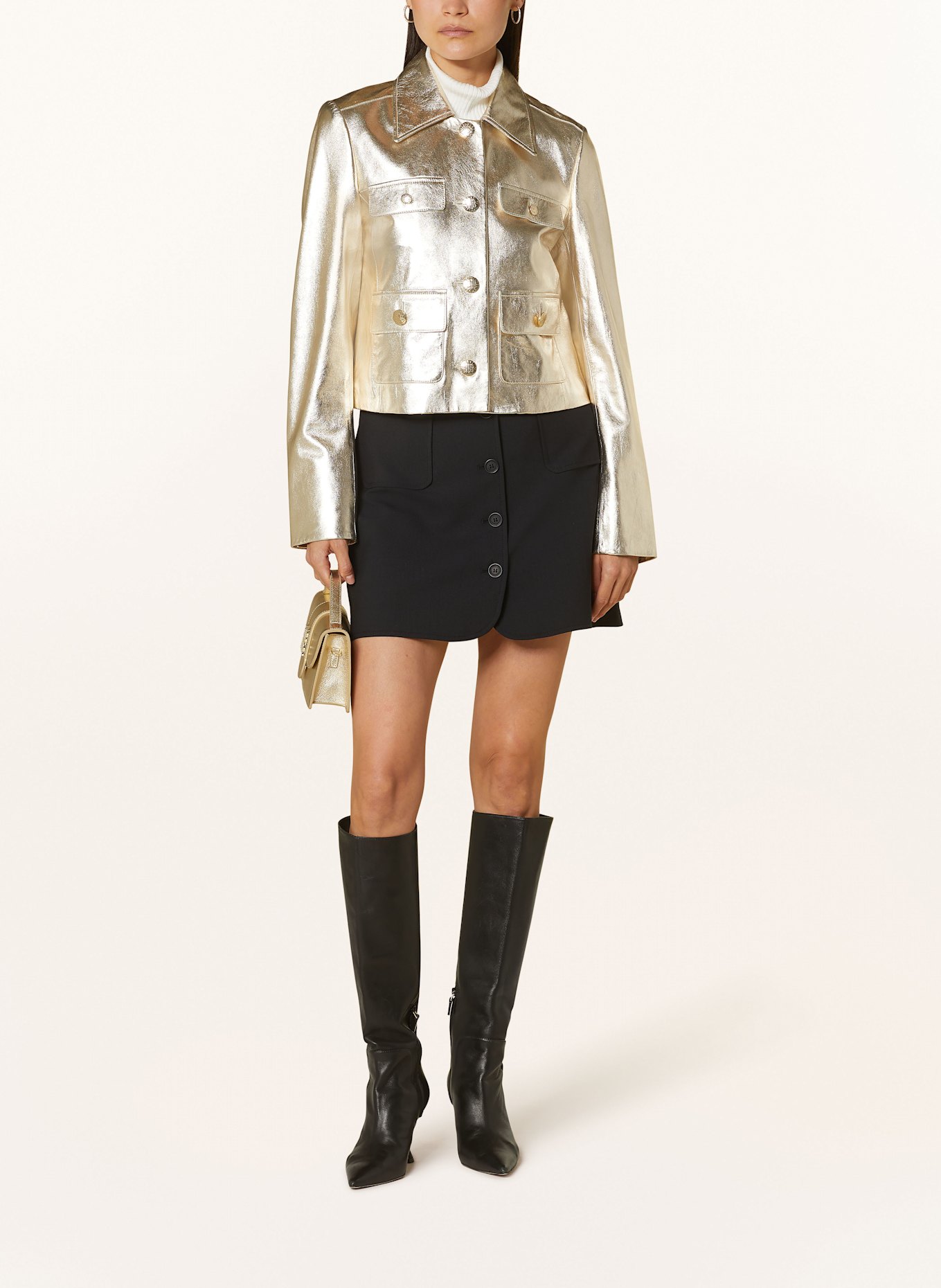 RIANI Lederjacke: GOLD