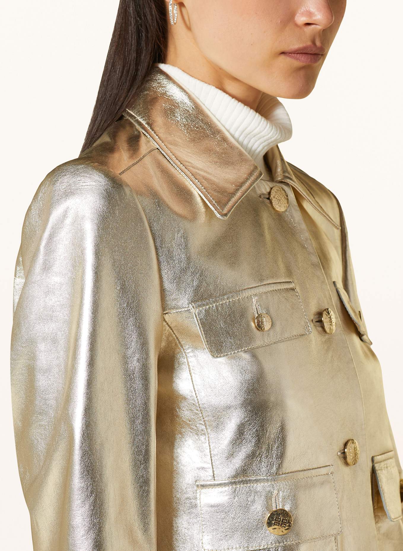 RIANI Lederjacke: GOLD