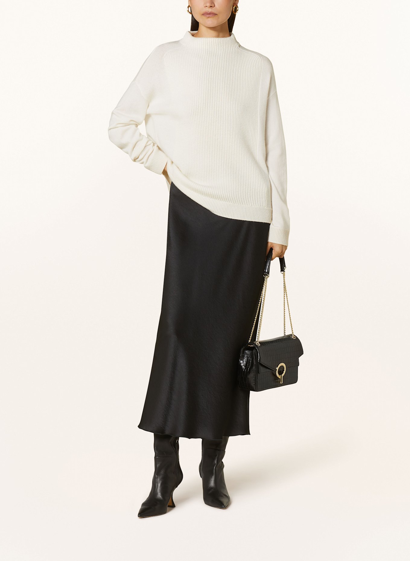 RIANI Satinrock: SCHWARZ