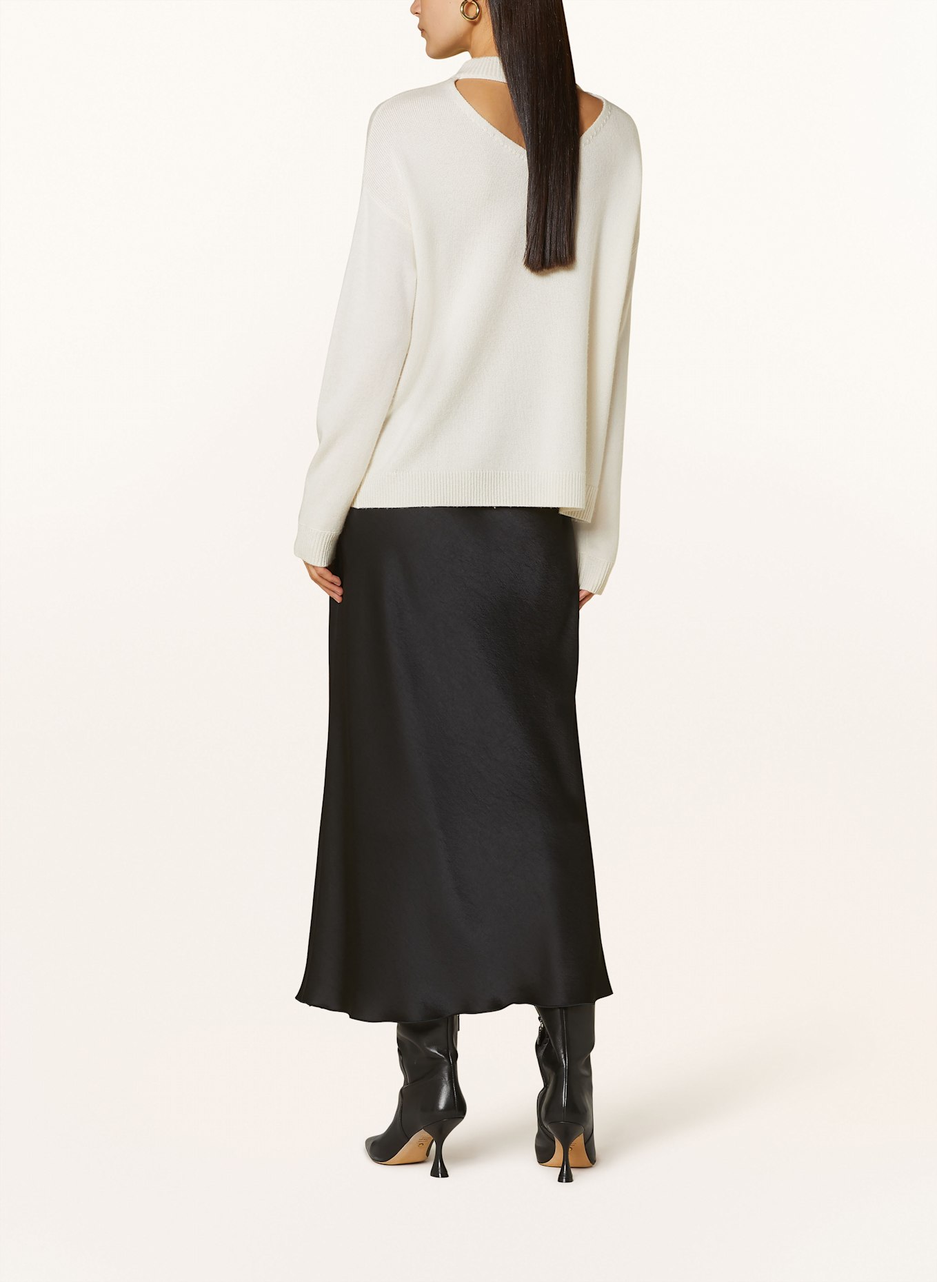 RIANI Satinrock: SCHWARZ