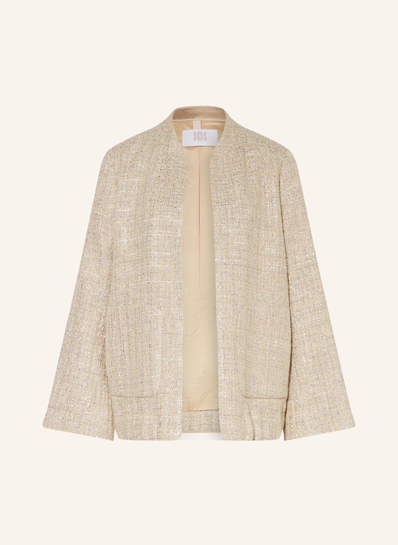 RIANI Tweed Blazer mit Glitzergarn in gold silber