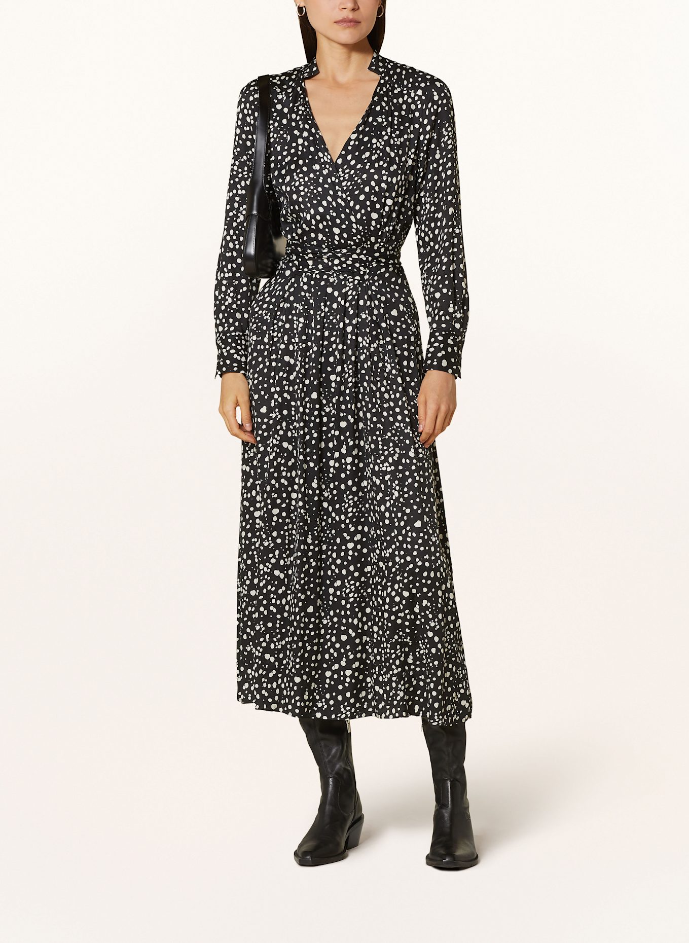 RIANI Dress in black white
