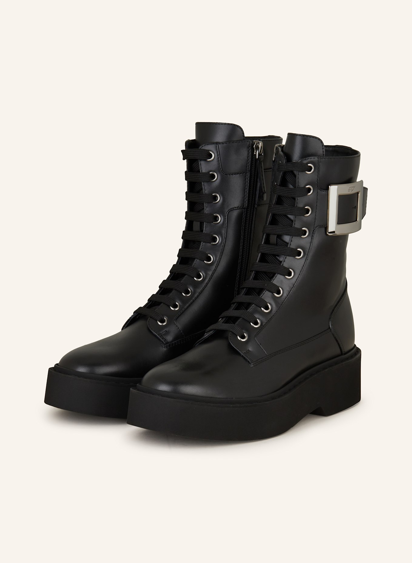 Roger Vivier Schnürboots VIV: SCHWARZ