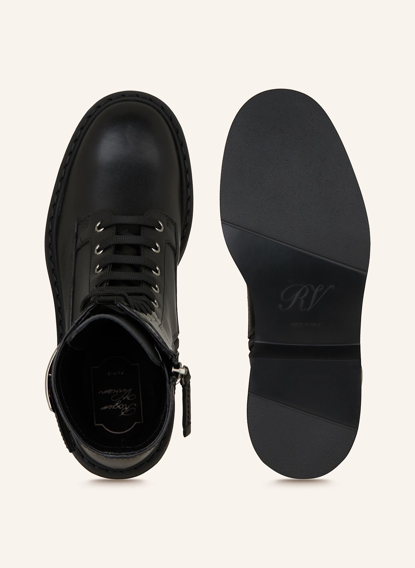 Roger Vivier Schnürboots VIV: SCHWARZ