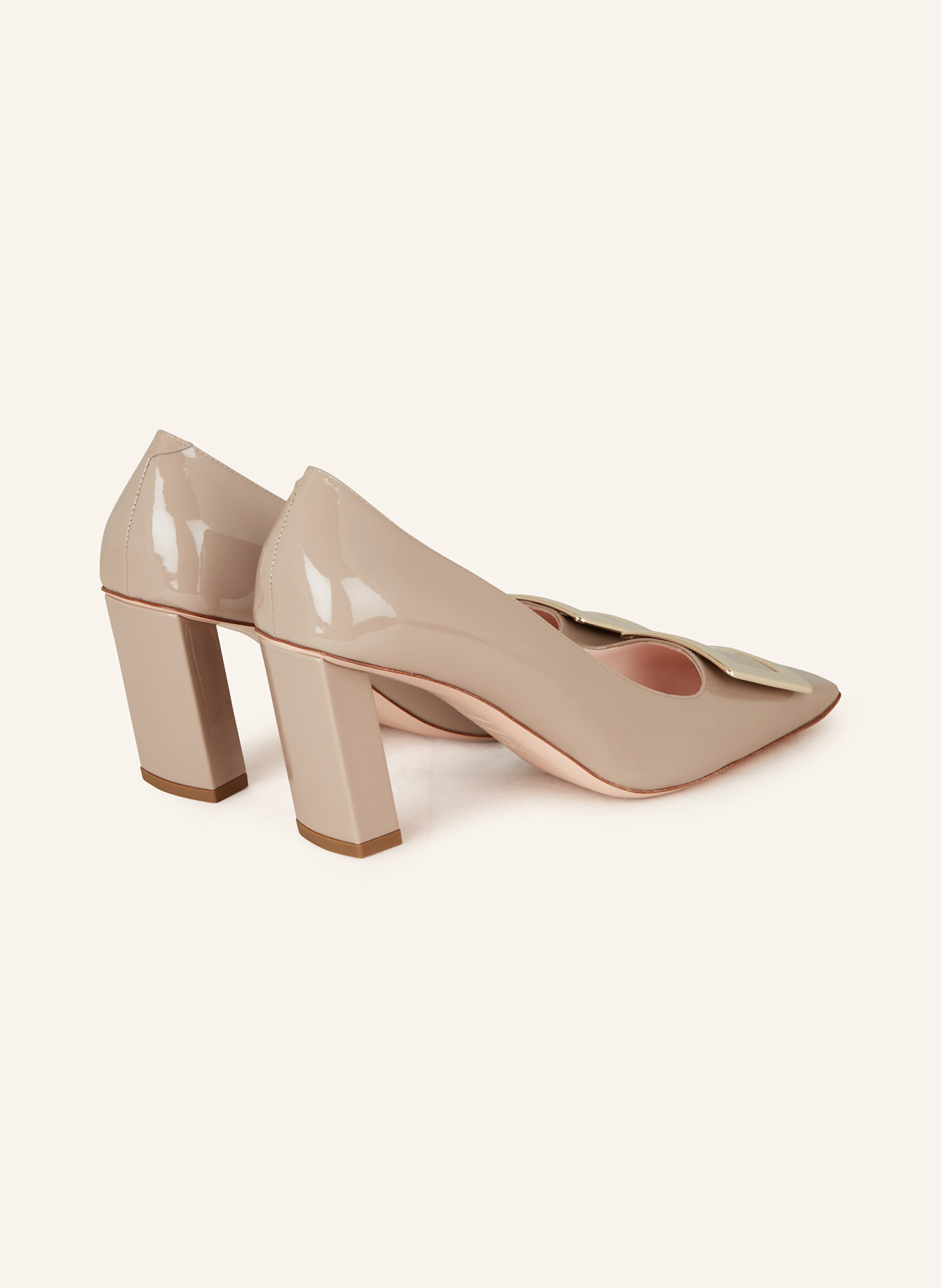 Roger Vivier Lack-Pumps BELLE VIVIER: BEIGE