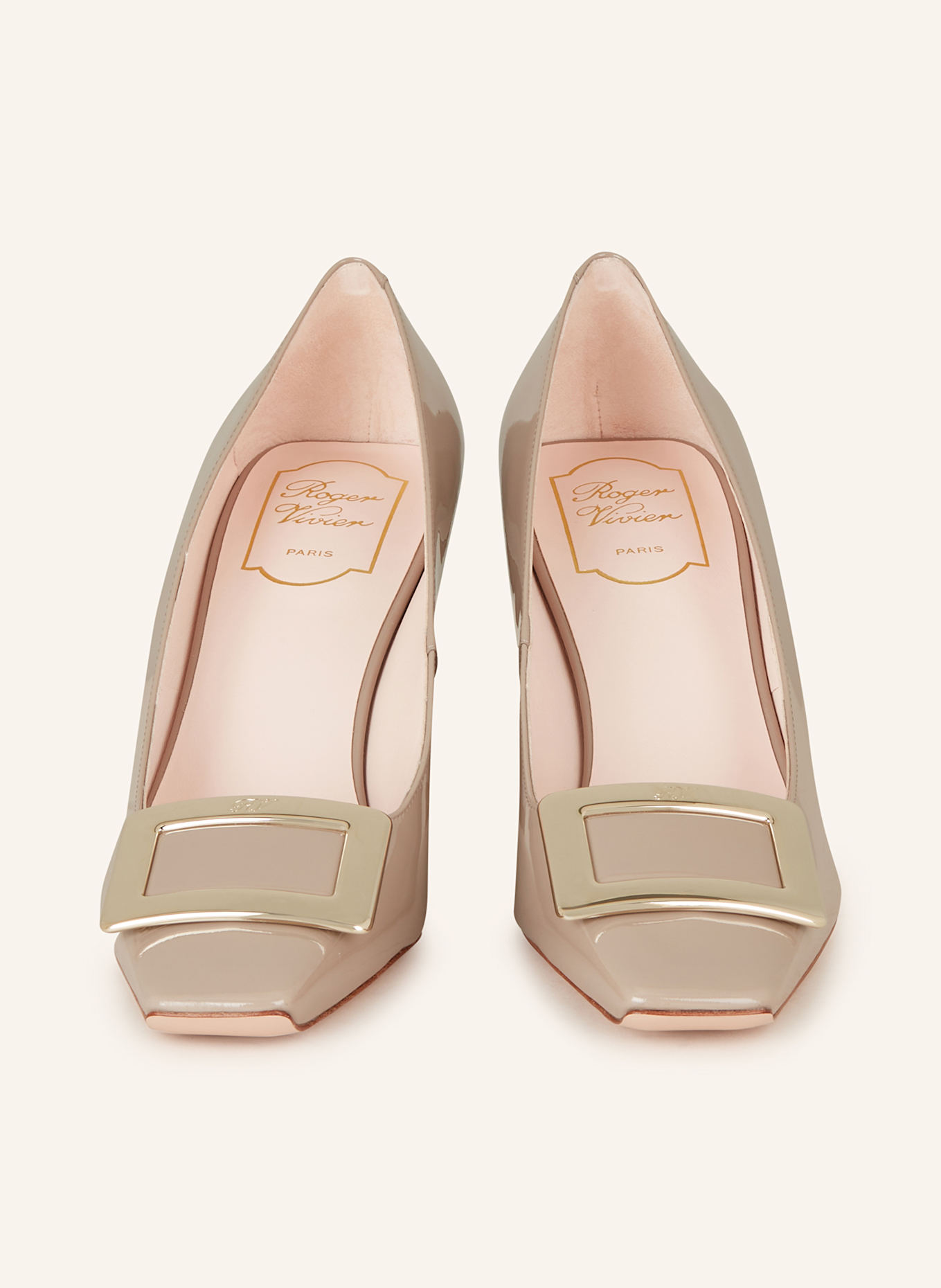Roger Vivier Lack-Pumps BELLE VIVIER: BEIGE