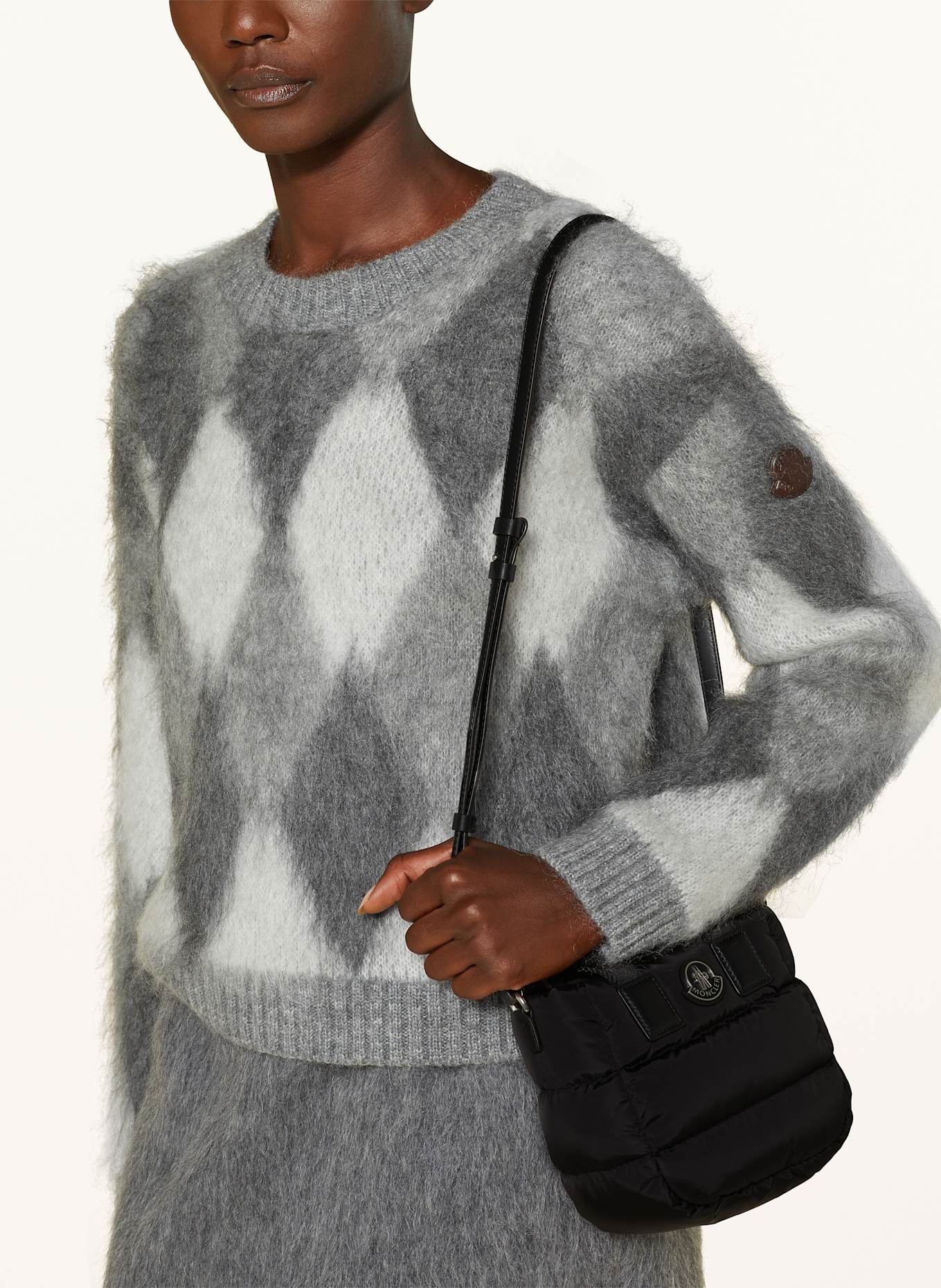 MONCLER Torba na ramię MICRO CARADOC, Kolor: CZARNY (Obrazek 5)