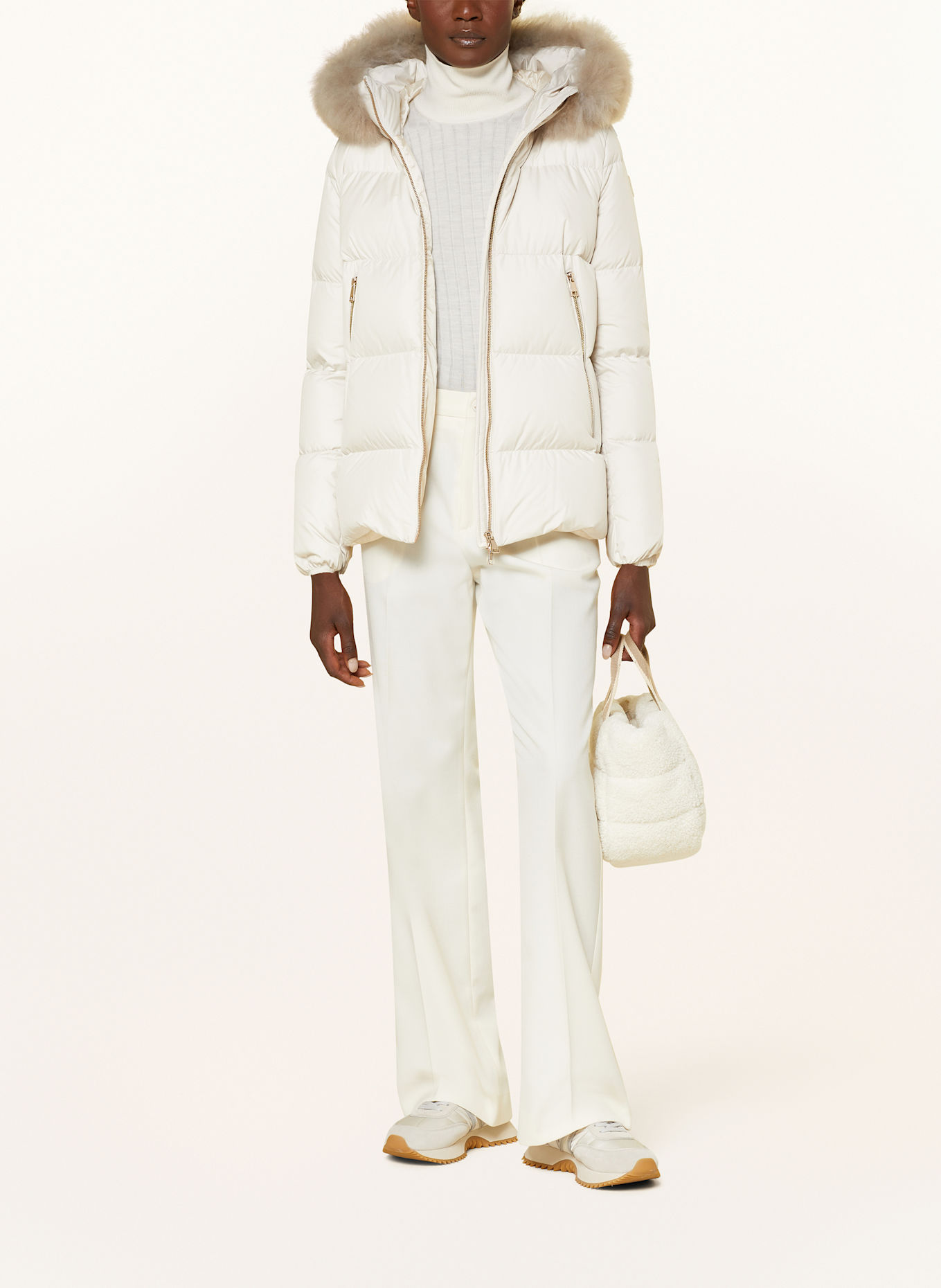 MONCLER Down jacket LAICHEFUR: CREAM (Image 2)