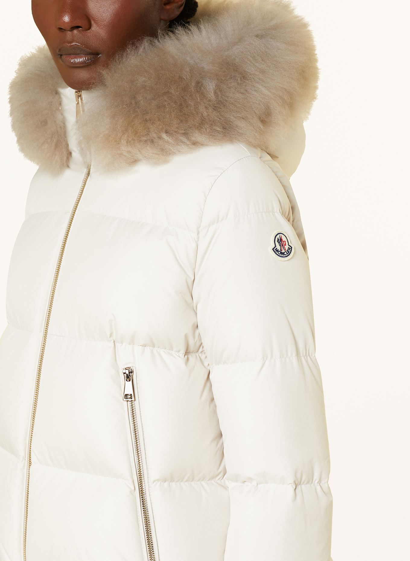 MONCLER Down jacket LAICHEFUR: CREAM (Image 5)