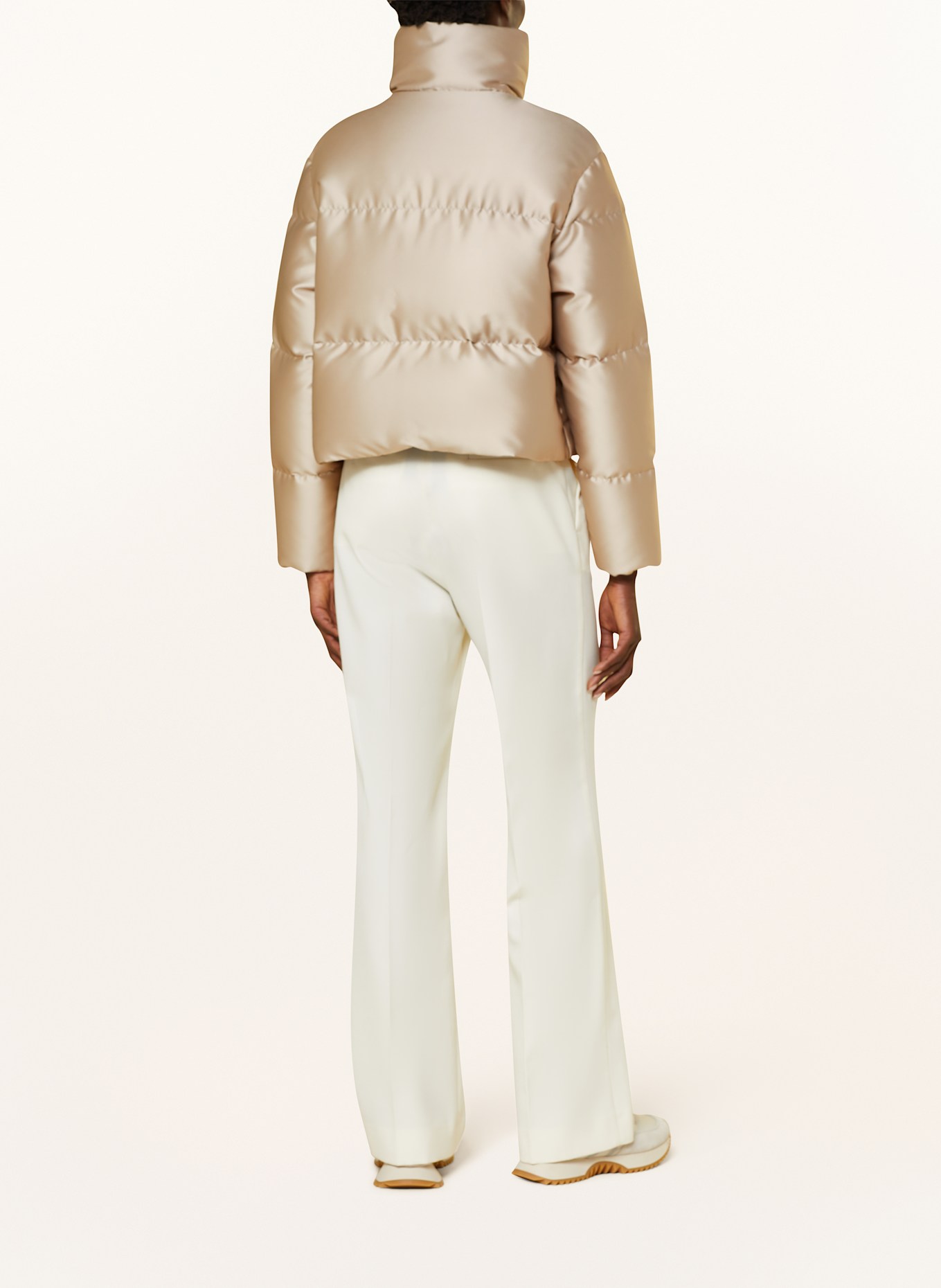 MONCLER Cropped-Daunenjacke BONNELLES: HELLBRAUN