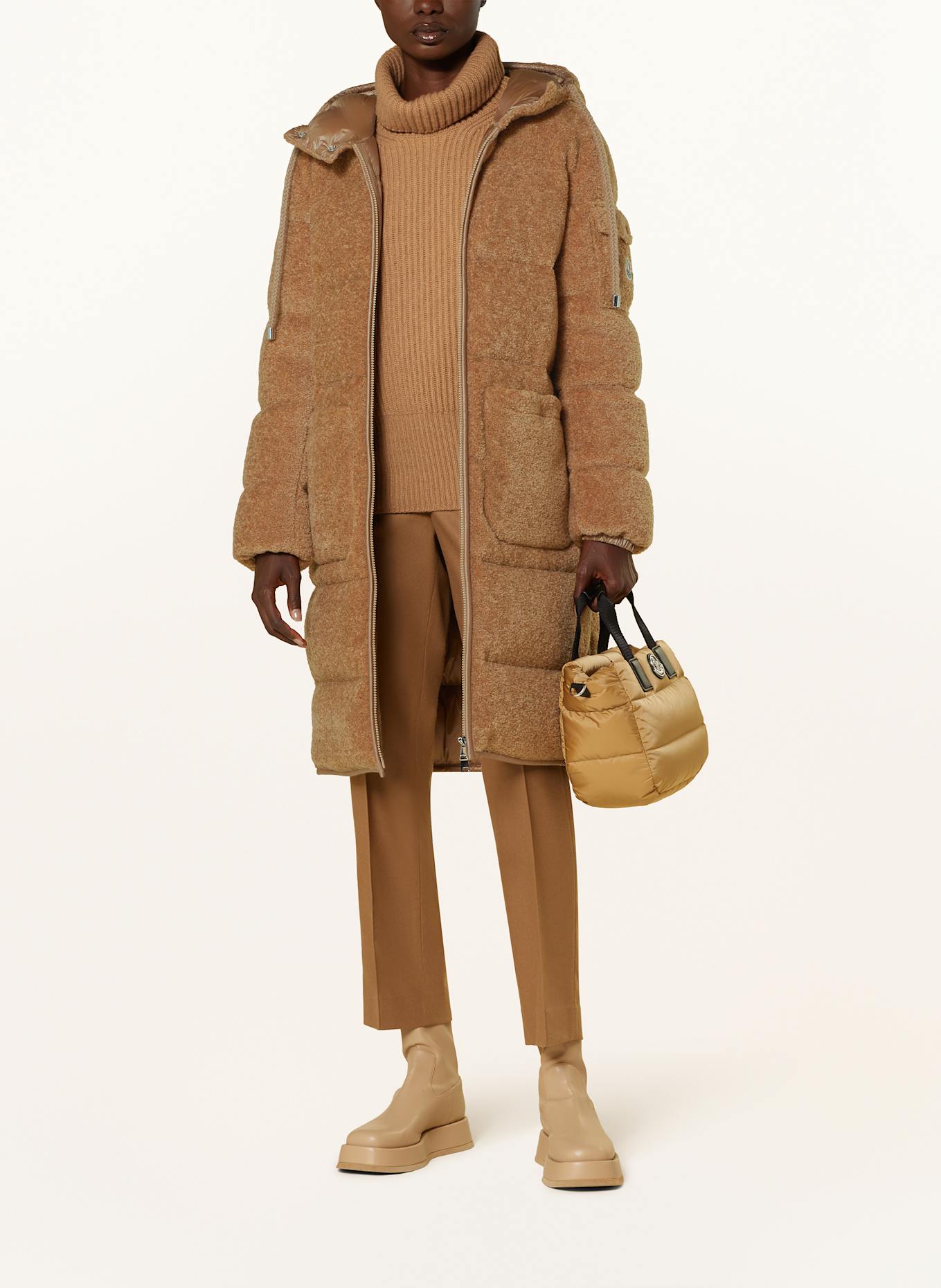 Moncler teddy coat deals