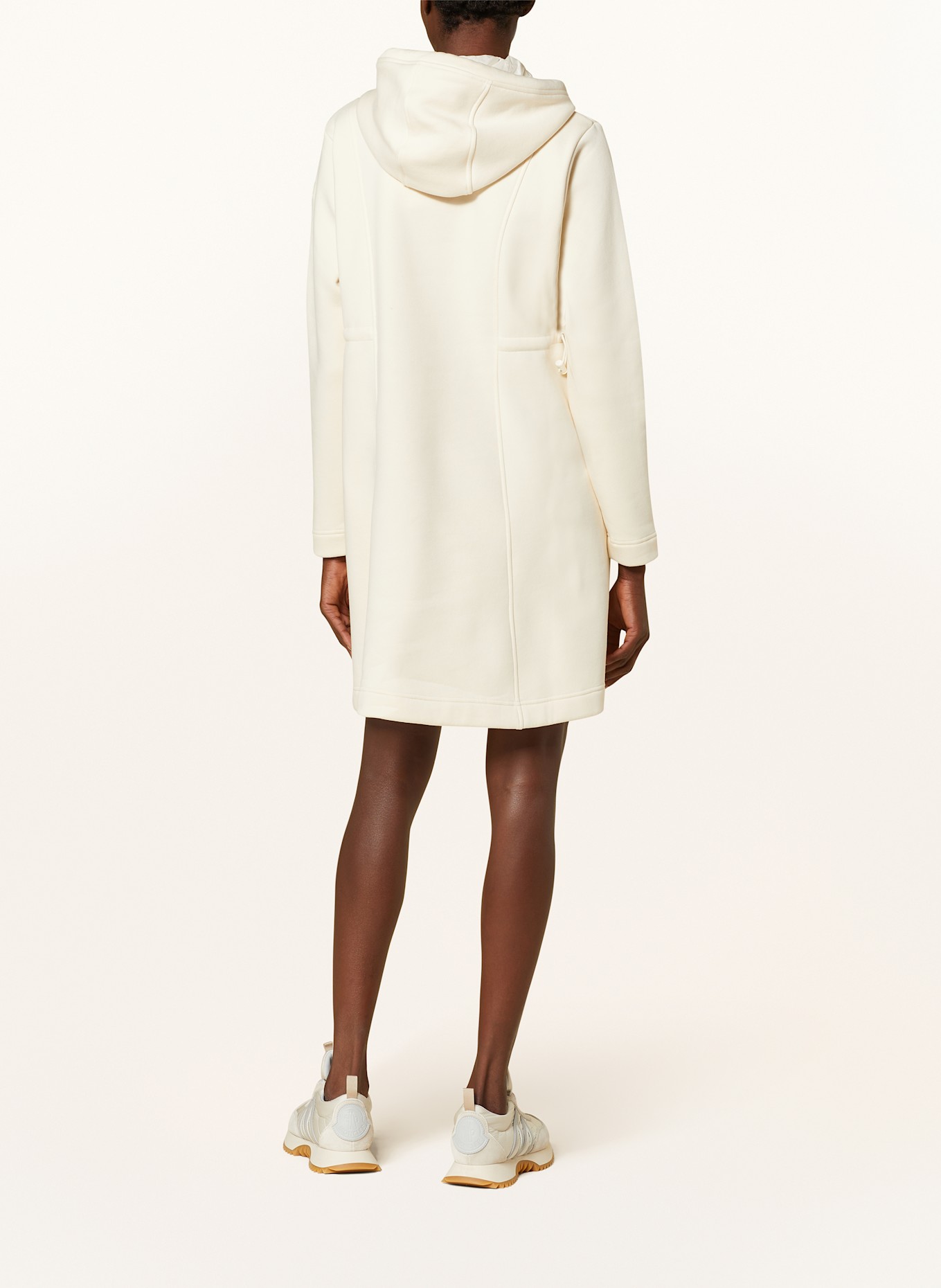 MONCLER Hoodie-Kleid: ECRU