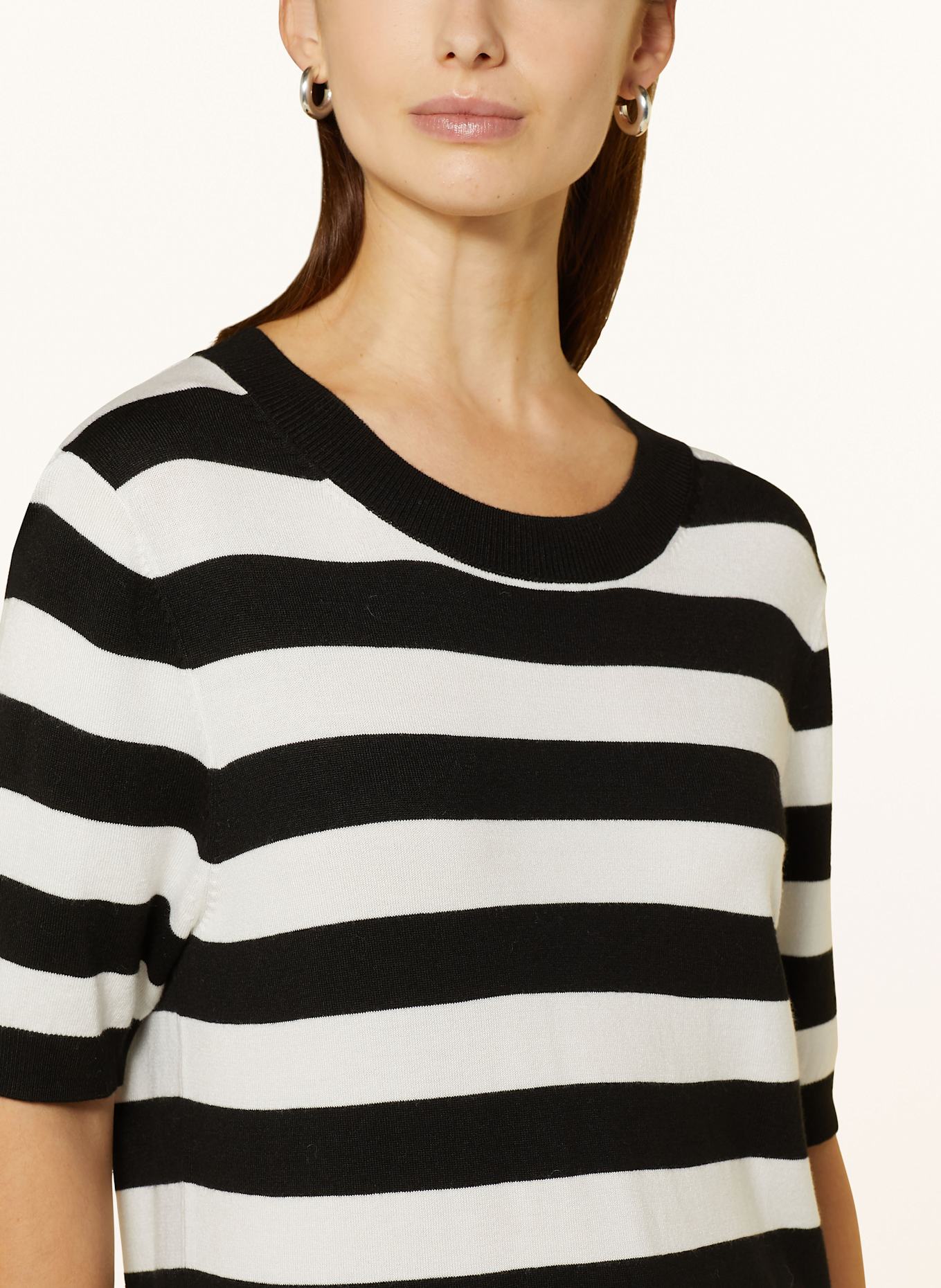 darling harbour Strickshirt: WEISS / SCHWARZ