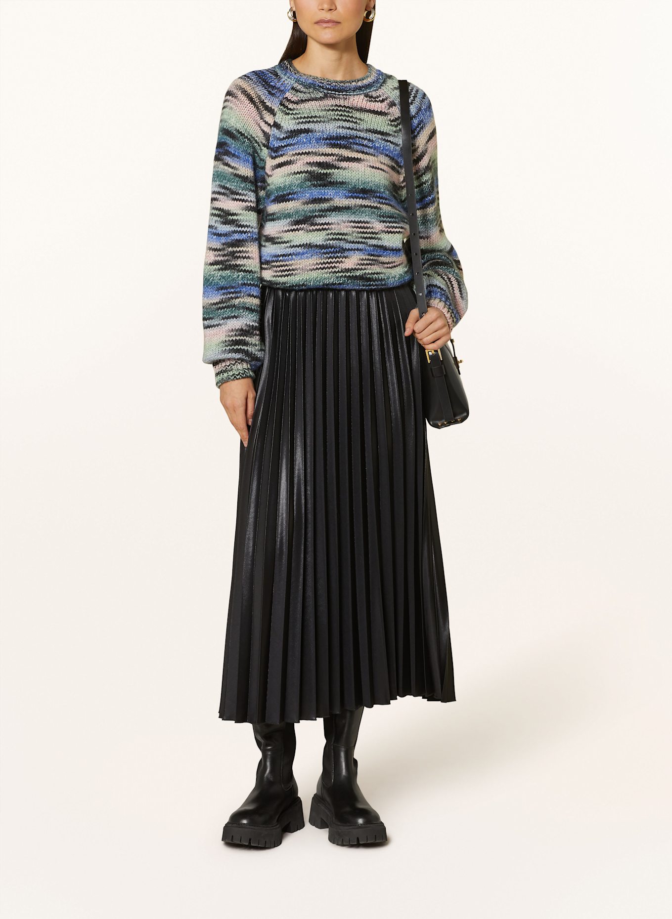 rich&royal Pleated skirt, Color: BLACK (Image 2)