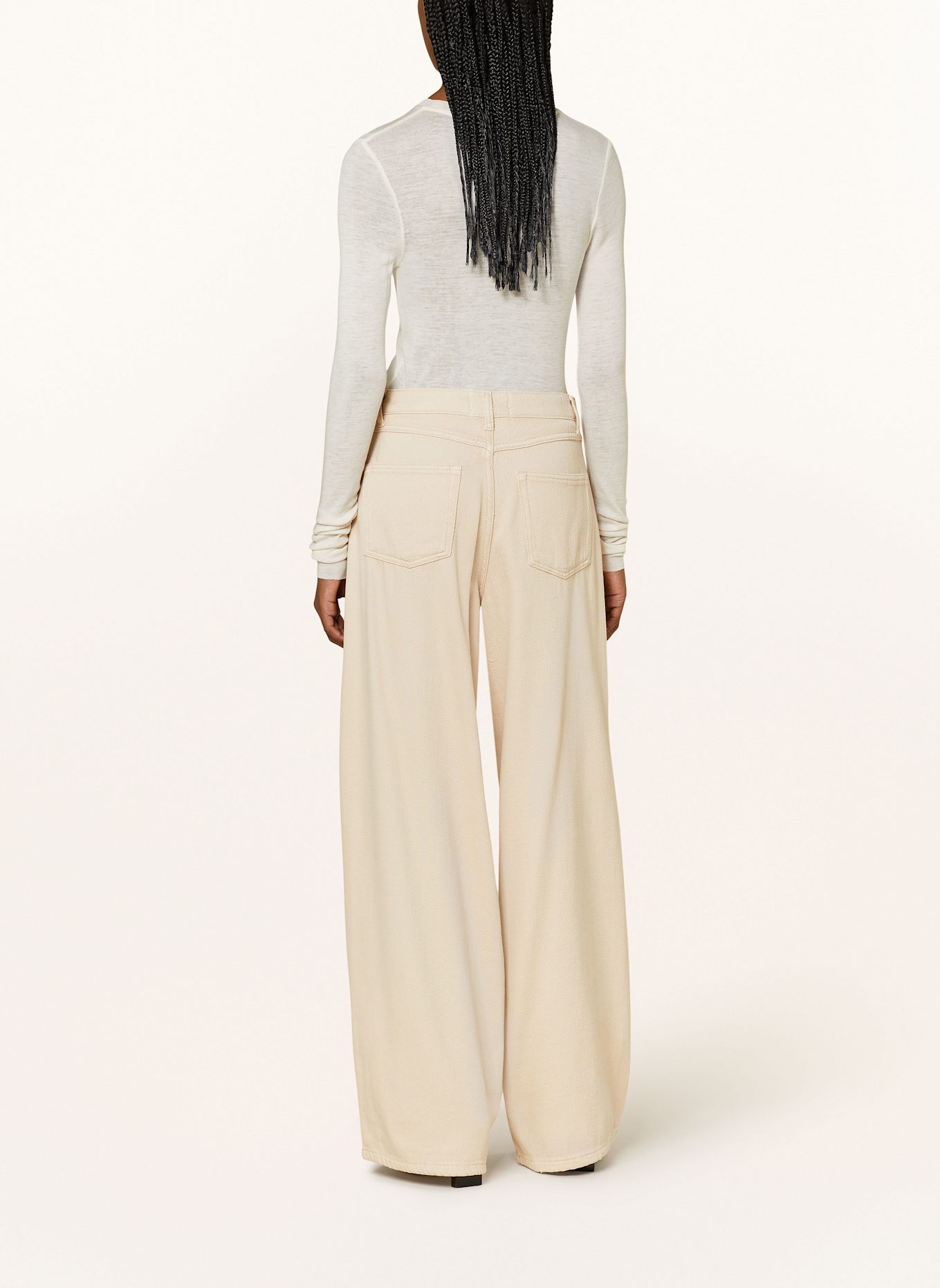 ESSENTIEL ANTWERP GINORMOUS wide leg trousers, Color: BEIGE (Image 3)