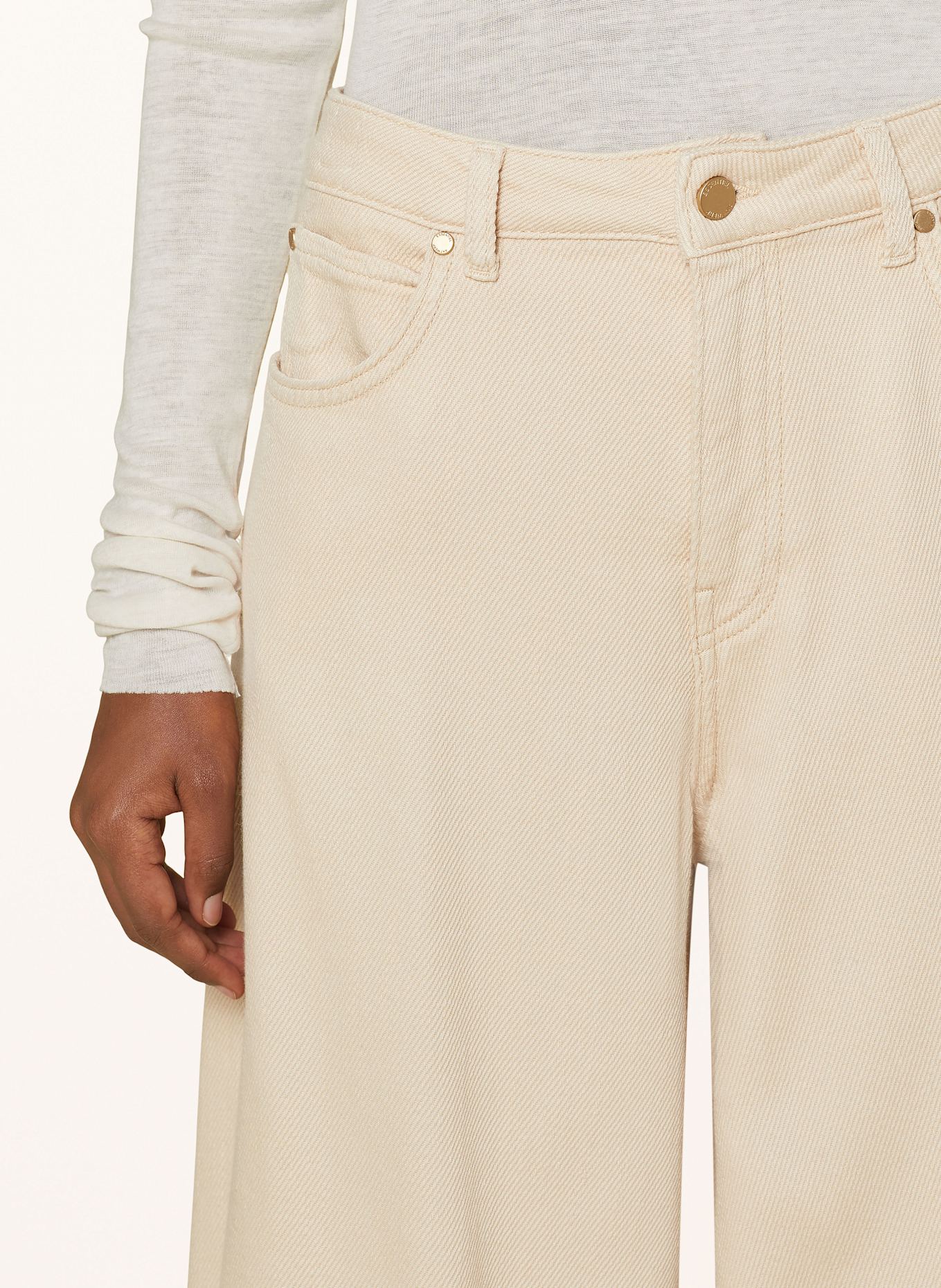 ESSENTIEL ANTWERP GINORMOUS wide leg trousers, Color: BEIGE (Image 5)