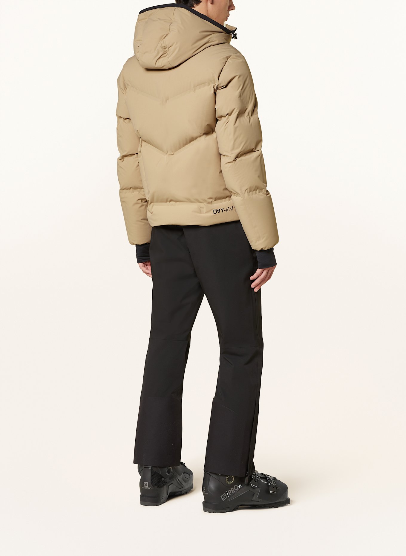MONCLER GRENOBLE Daunen-Skijacke ARCESAZ: BEIGE