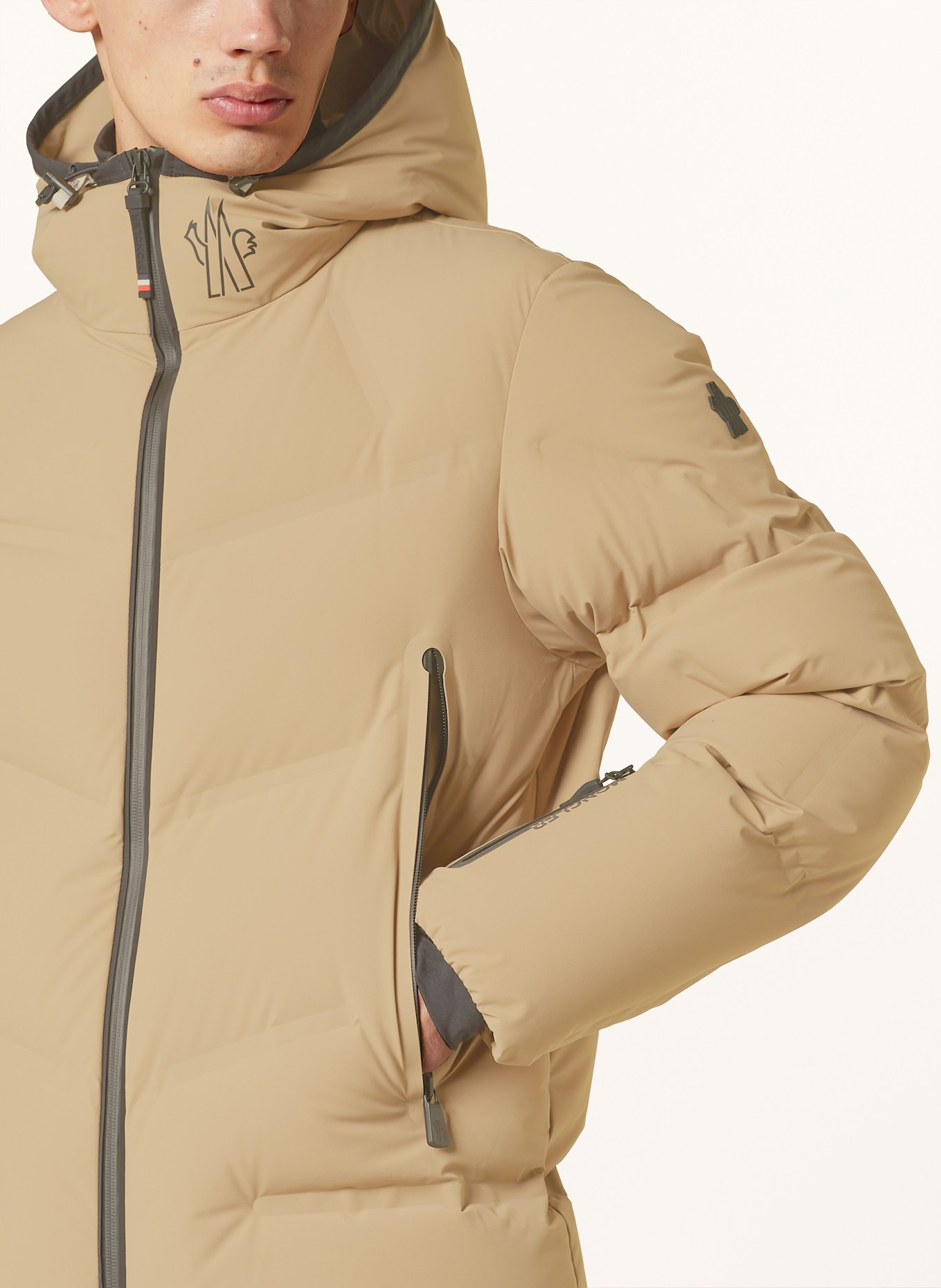 MONCLER GRENOBLE Daunen-Skijacke ARCESAZ: BEIGE