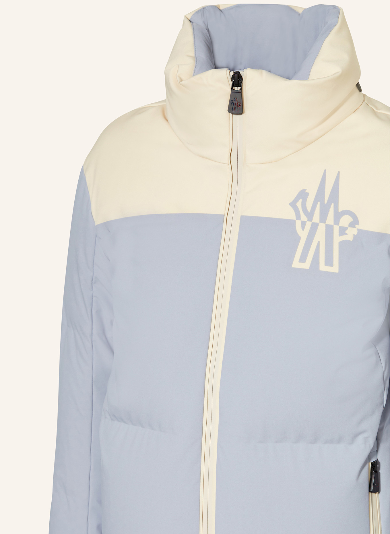MONCLER enfant Daunen-Skijacke STENNES: BLAUGRAU/ ECRU