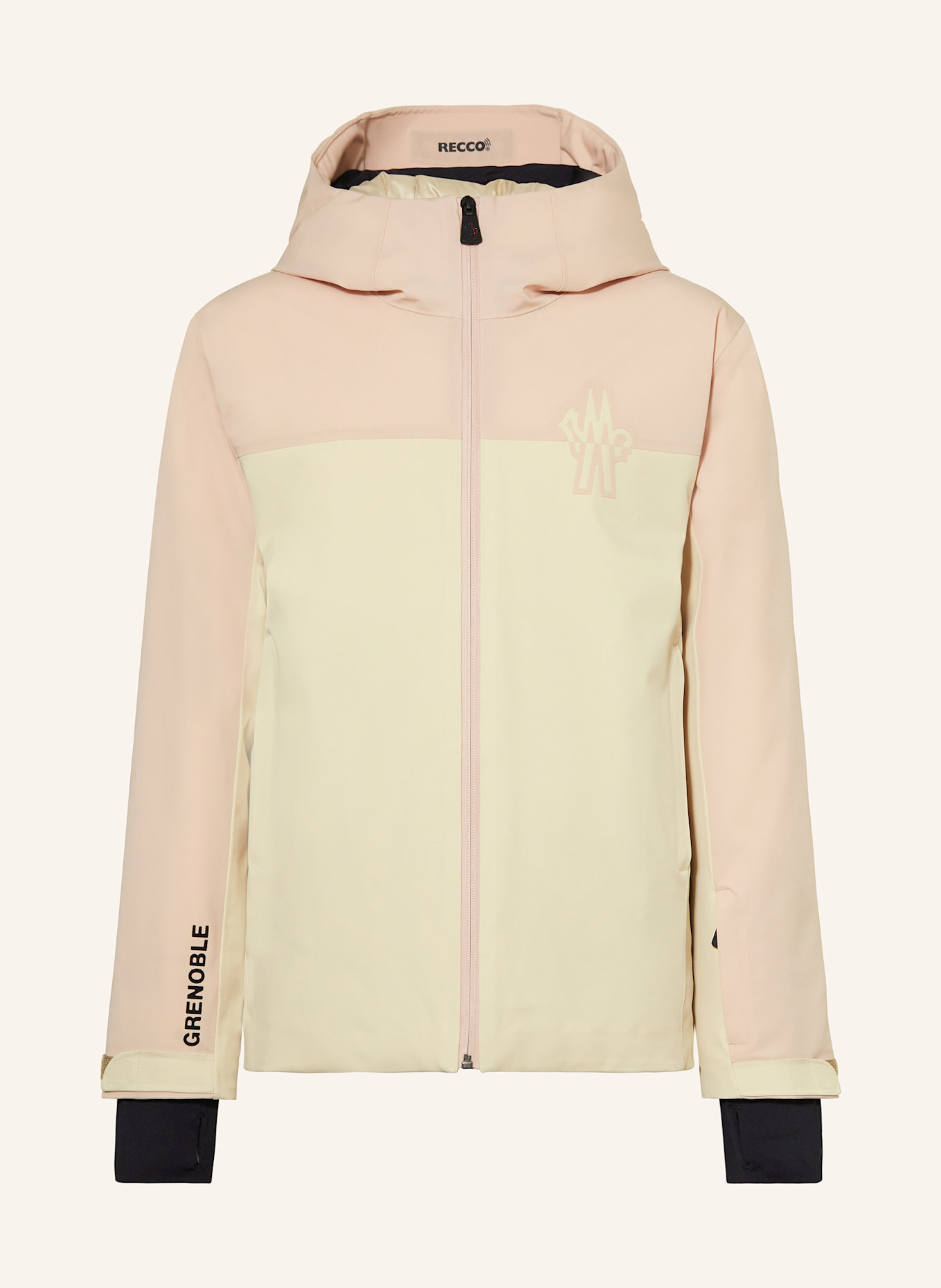 MONCLER enfant Skijacke BOUVREUIL: HELLROSA/ ECRU