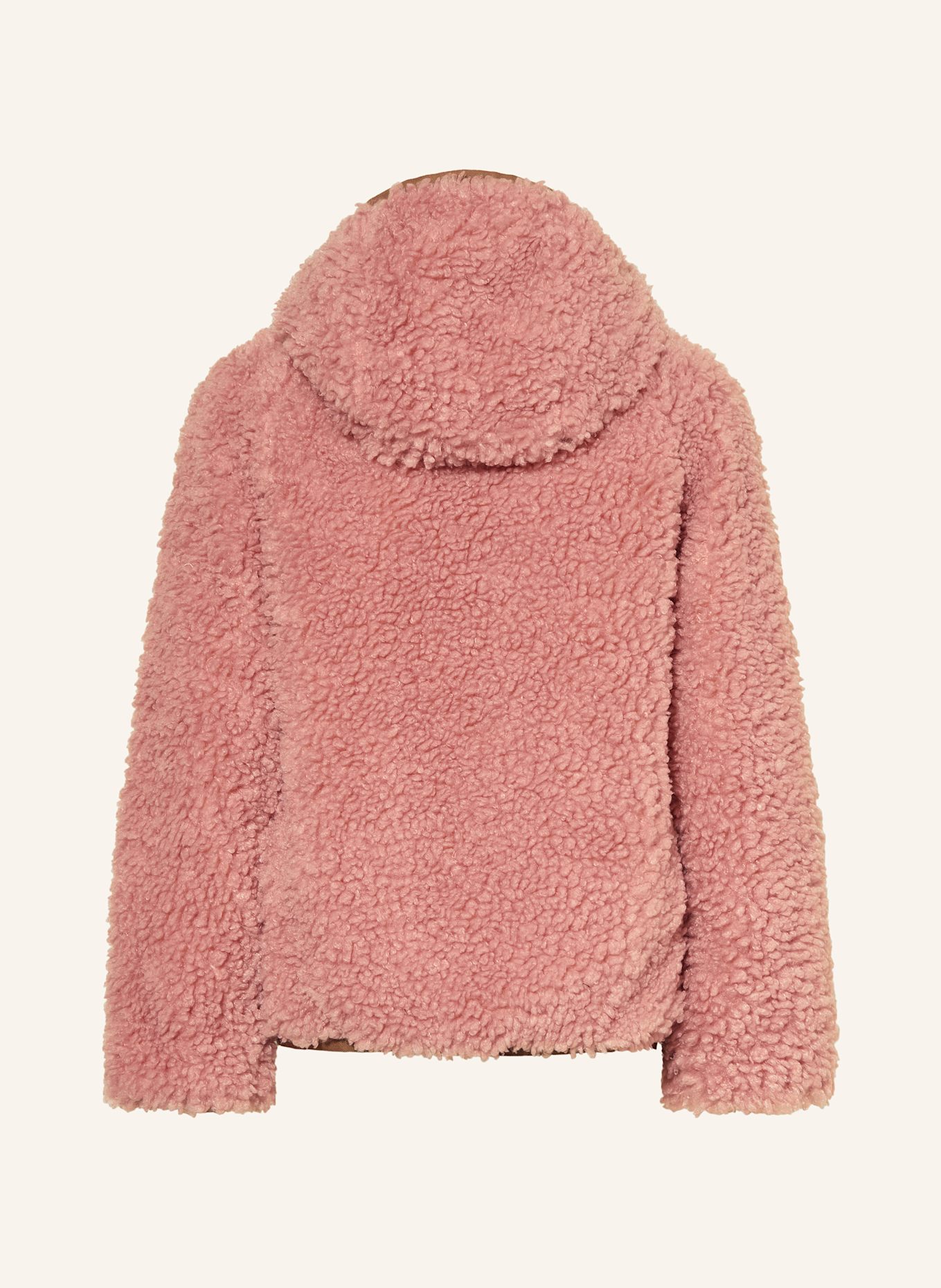 MONCLER enfant Teddyfell-Jacke zum Wenden: ROSA