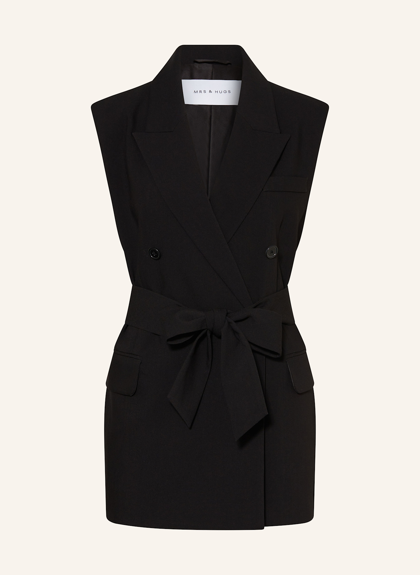 MRS & HUGS Blejzrová vesta: ČERNÁ