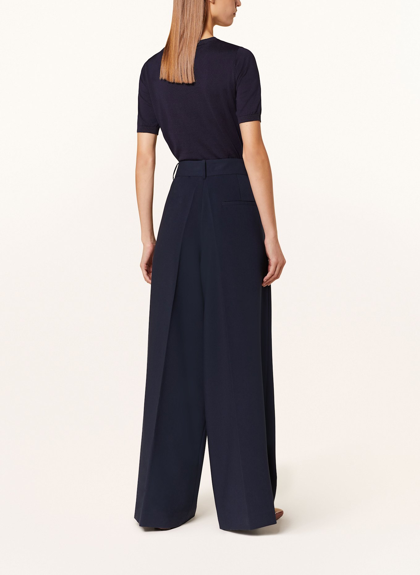 MRS & HUGS Marlenehose: DUNKELBLAU