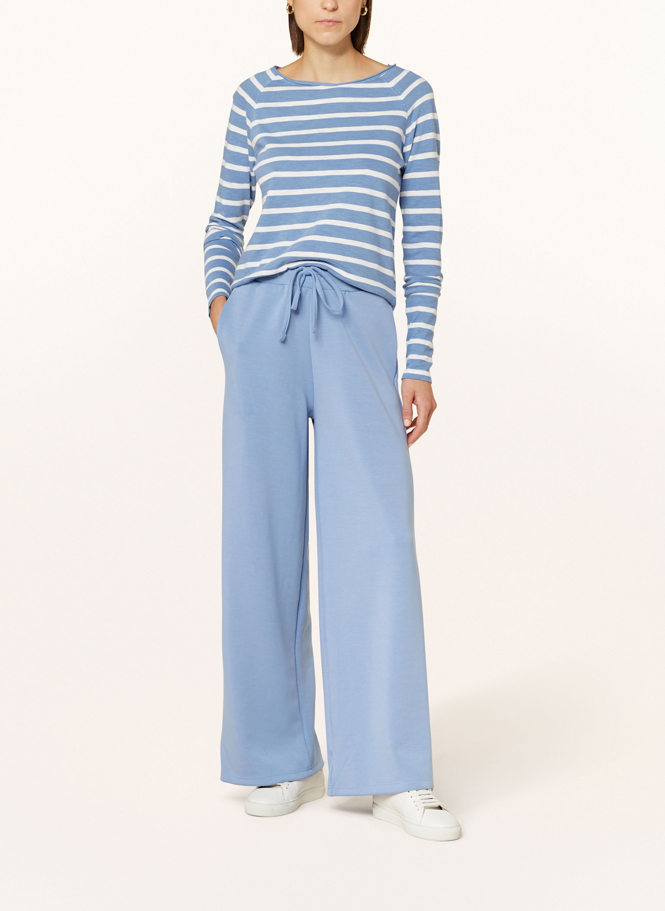 Hose mit galonstreifen blau clearance
