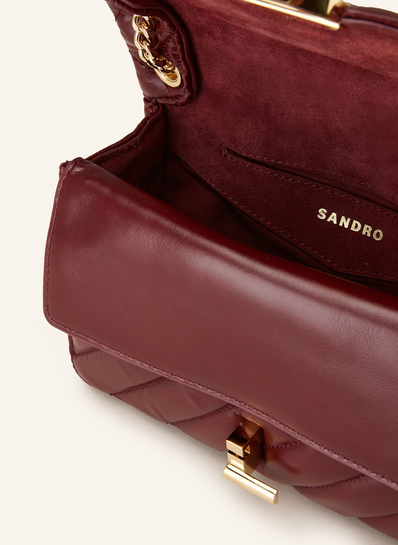 SANDRO Handtasche: DUNKELROT