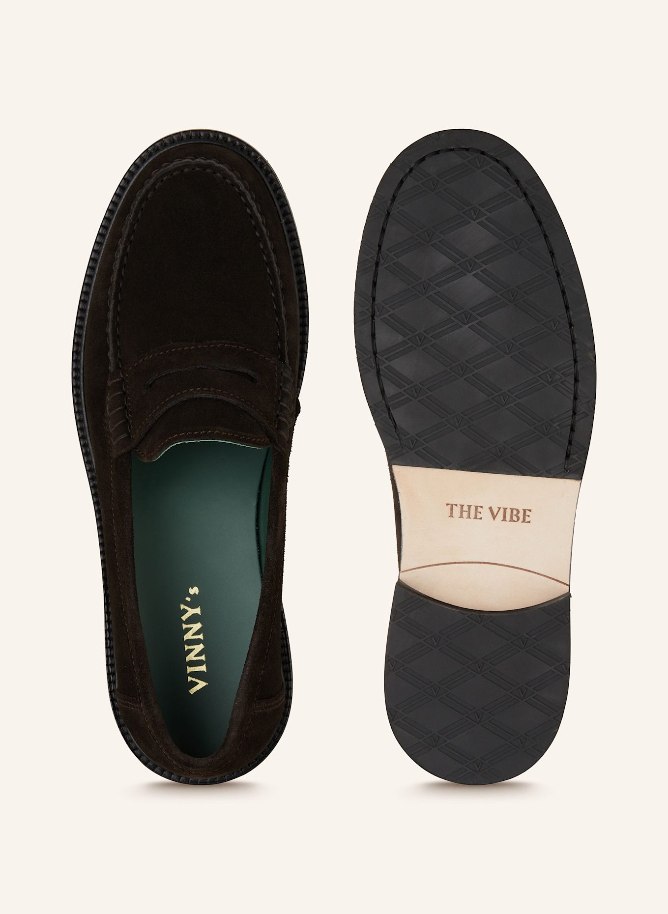 VINNY's Penny loafer YARDEE: DARK BROWN