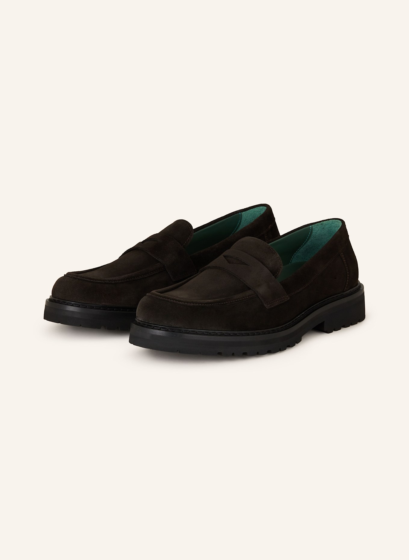 VINNY's Penny loafer RICHEE: DARK BROWN